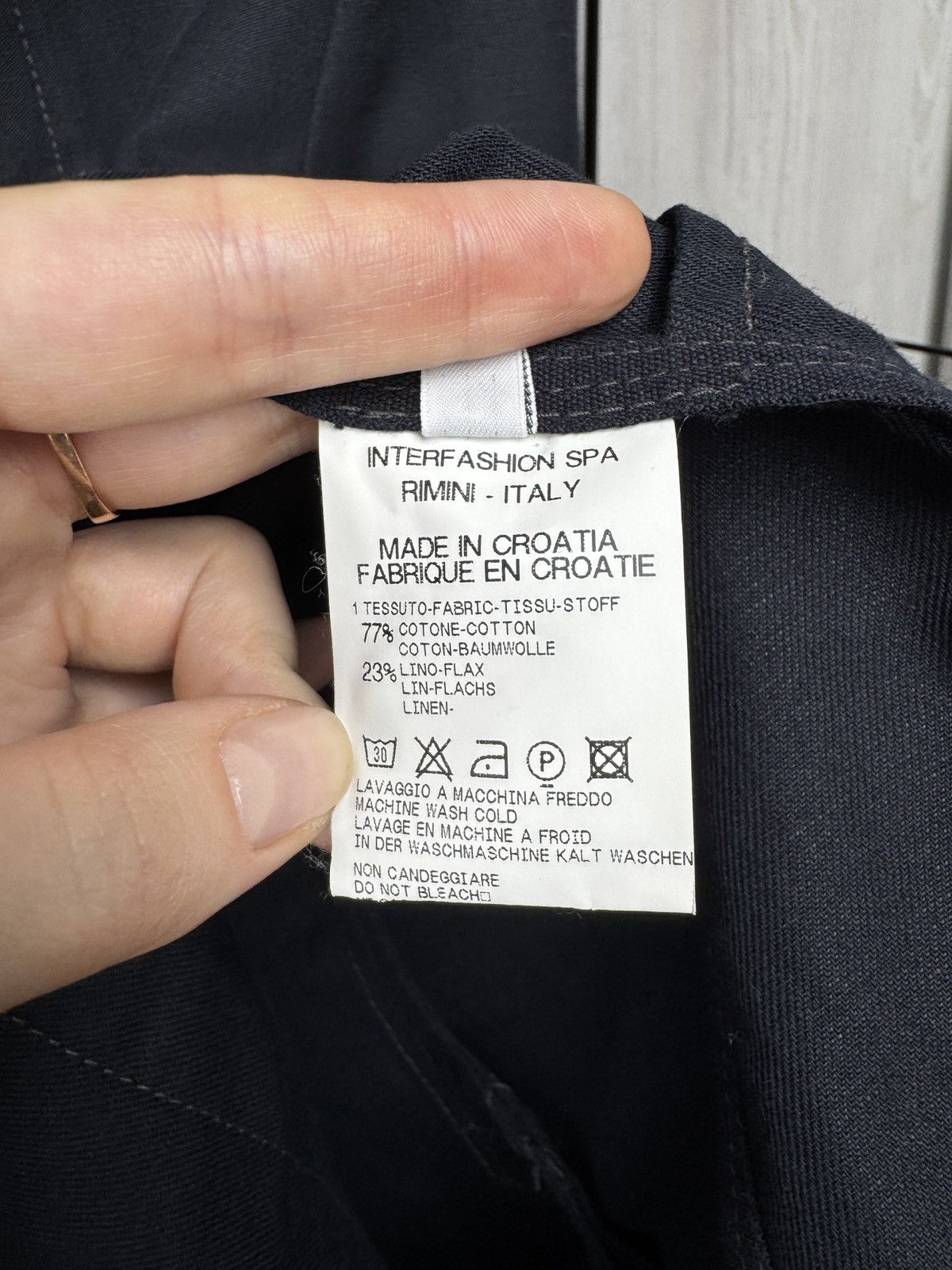 Marithe + Francois Girbaud Marithe Francois Girbaud Linen Cotton Men Blazer Avant Garde Size 42R - 12 Thumbnail