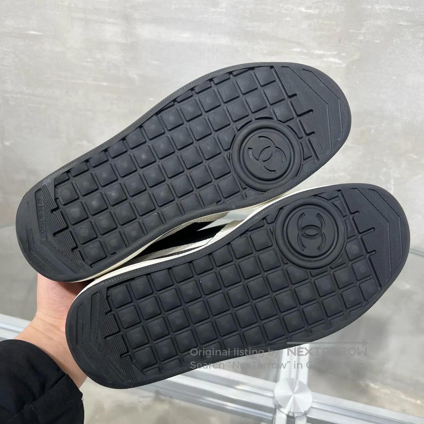 Chanel Chanel 23C Black and White Double C Gold Label Sports Shoe Size US 5.5 / IT 35.5 - 7 Thumbnail