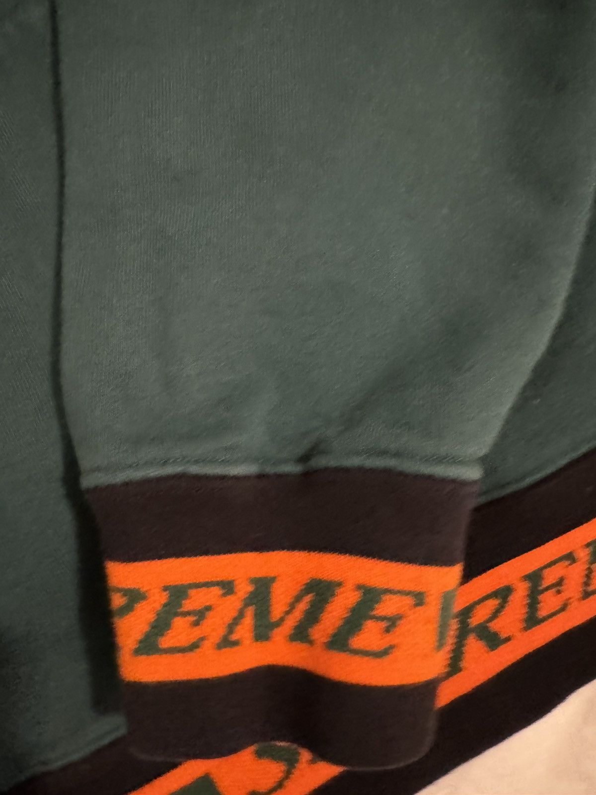 Supreme Supreme Striped Rib Hooded Sweatshirt Green Size US M / EU 48-50 / 2 - 4 Thumbnail