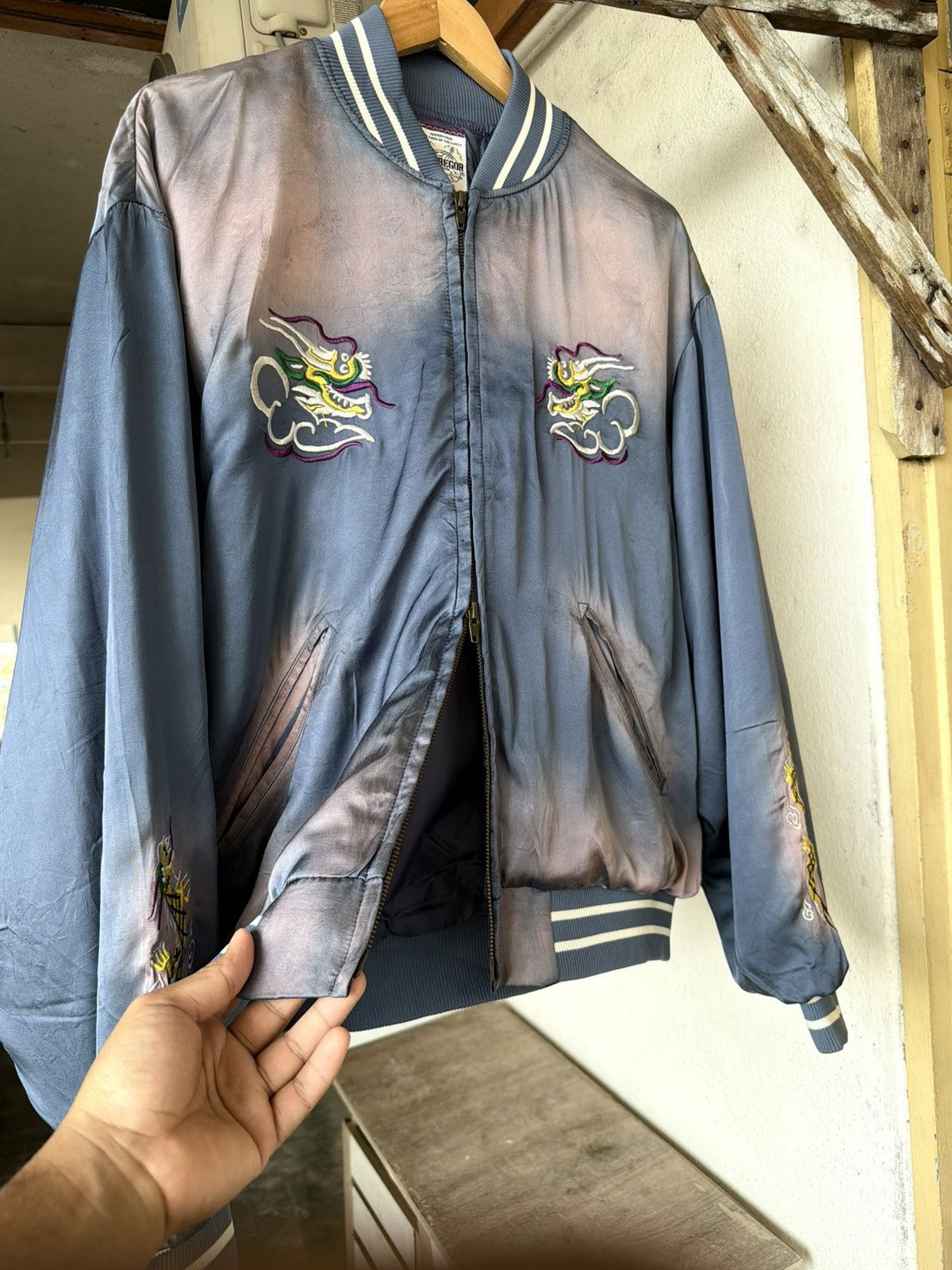 McGregor Rare🔥 McGregor Faded Sun Style Embroidery Sukajan Jacket Size US L / EU 52-54 / 3 - 8 Thumbnail