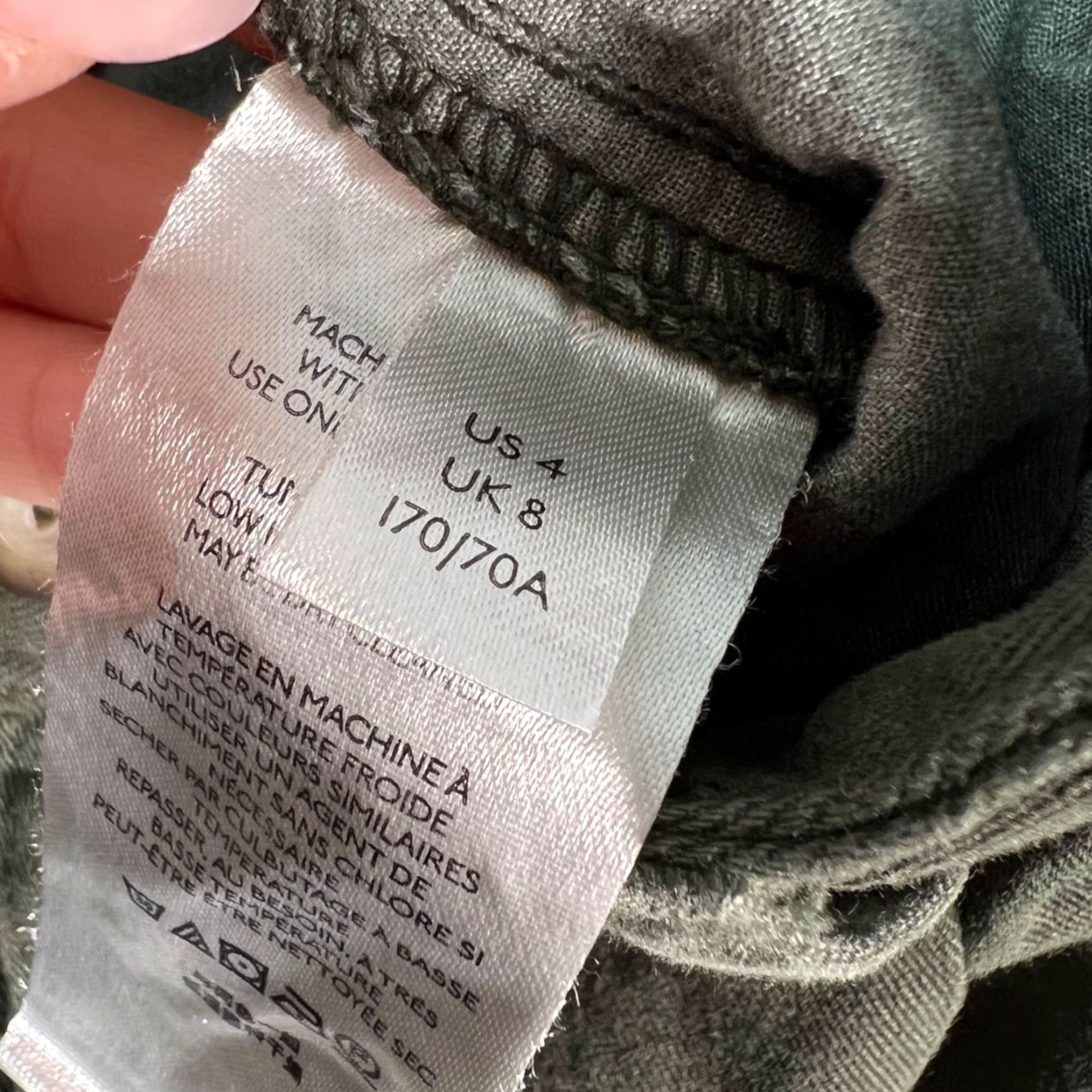 Free People Free People Womens Size 4 Olive Green Pleated Tapered Cotton Chino Pants Size 27" / US 4 / IT 40 - 4 Thumbnail
