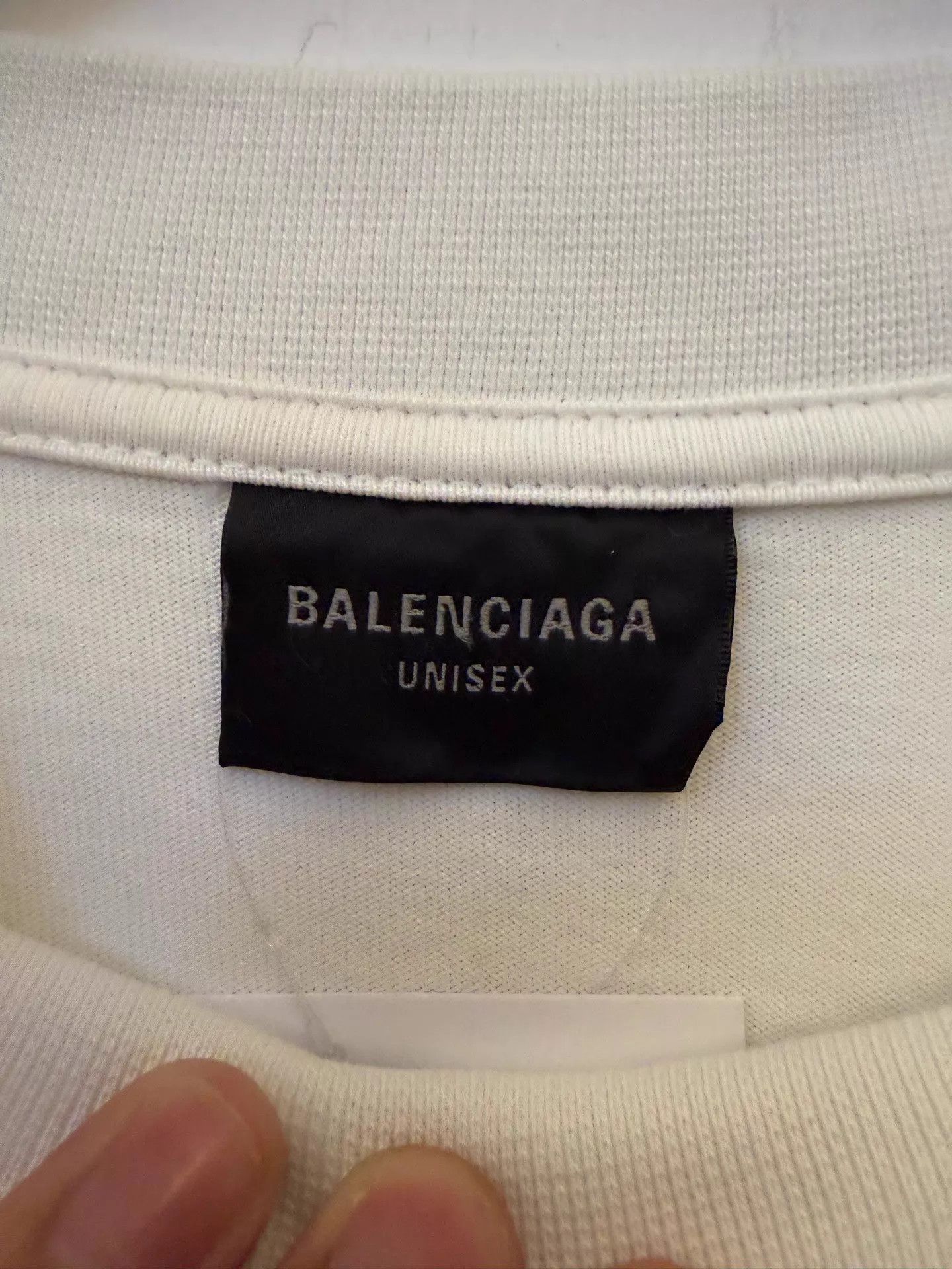 Balenciaga Balenciaga SS23 Logo Beige Oversized Unisex Tee XS Size US XS / EU 42 / 0 - 2 Thumbnail