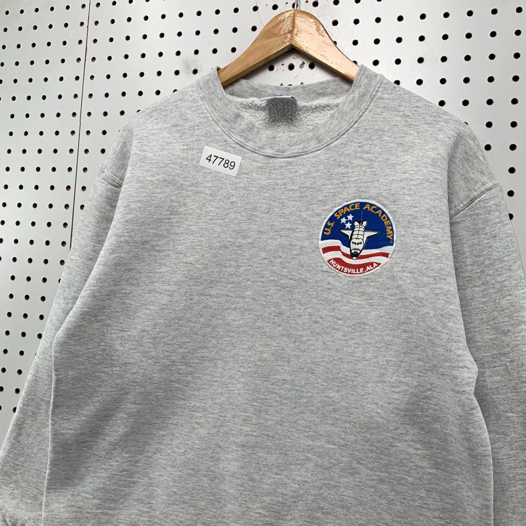 Vintage VINTAGE Space Academy Sweatshirt Mens Large Gray Crewneck Fleece USA 90s Premier Sportswear Shirts Pullover Graphic Print Mens Size US L / EU 52-54 / 3 - 6 Thumbnail
