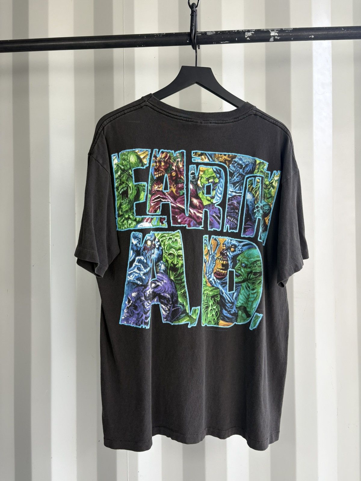 Band Tees Thrashed Misfits Sun Faded Distressed Shirt GRUNGE Band Size US XL / EU 56 / 4 - 3 Thumbnail