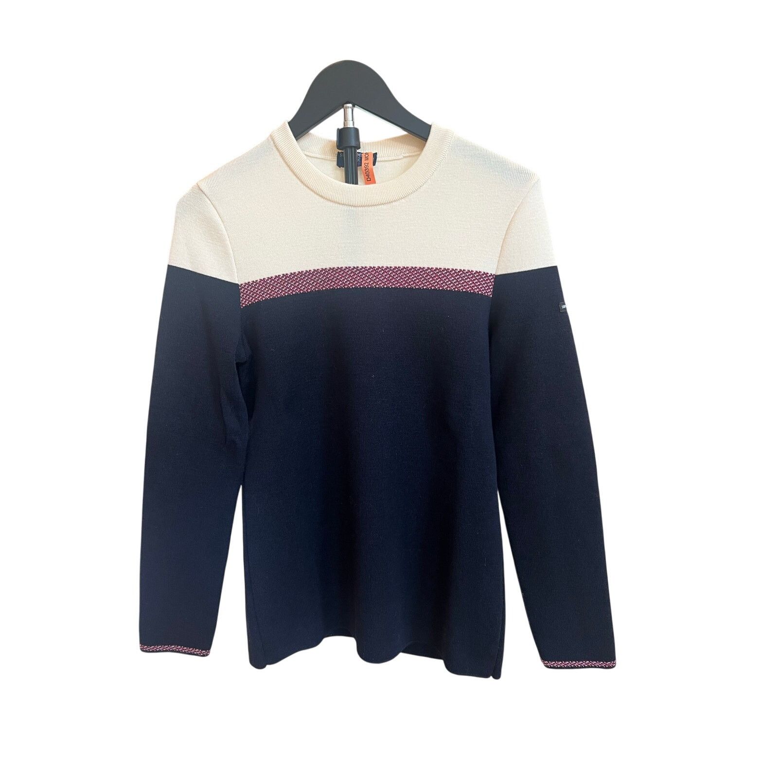 Saint James Saint James L’Atelier Navy Cream Sailor Sweater (Sz S) Size S / US 4 / IT 40 - 1 Thumbnail