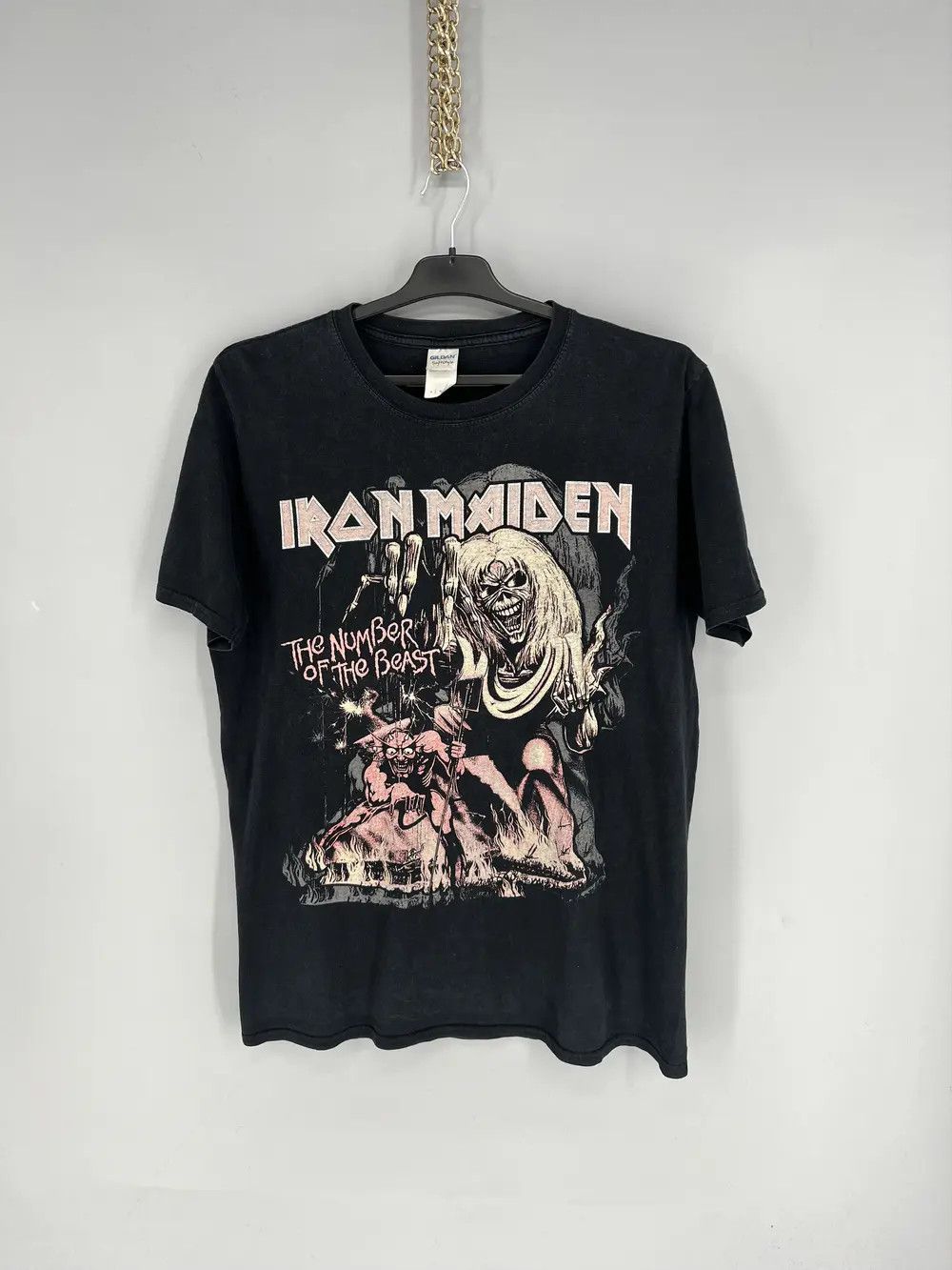 Band Tees Vintage Y2K Iron Maiden Face Horror Tee Band Rock T Shirt Size US M / EU 48-50 / 2 - 1 Thumbnail