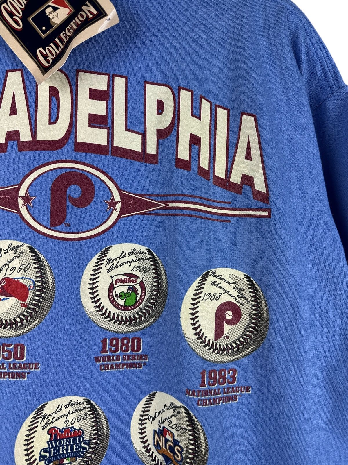 Majestic NWT🏷️ Philadelphia Phillies MLB Archive T-Shirt Cooperstown Size US M / EU 48-50 / 2 - 7 Thumbnail