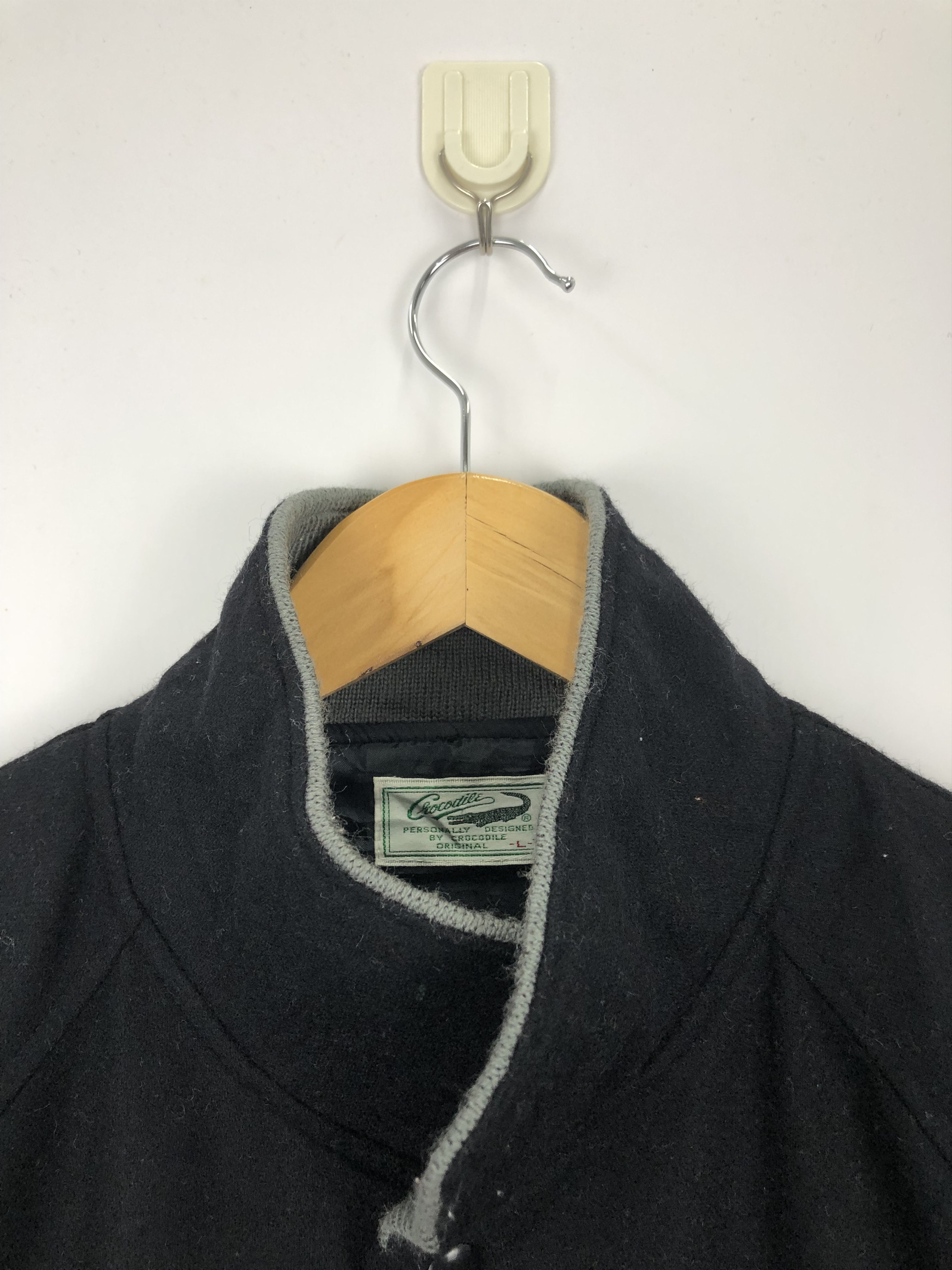 Vintage Vintage 90s Crocodile Wool Varsity Jacket V0409 Size US L / EU 52-54 / 3 - 8 Thumbnail