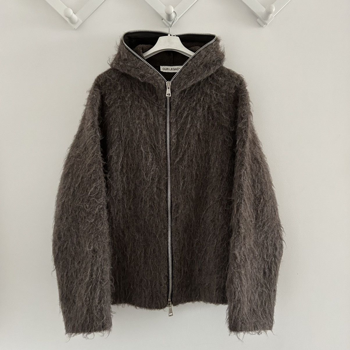 Our Legacy Our Legacy Mohair Full Zip Up Hood Hairy Knit Hoodie Jacket Size US M / EU 48-50 / 2 - 1 Thumbnail