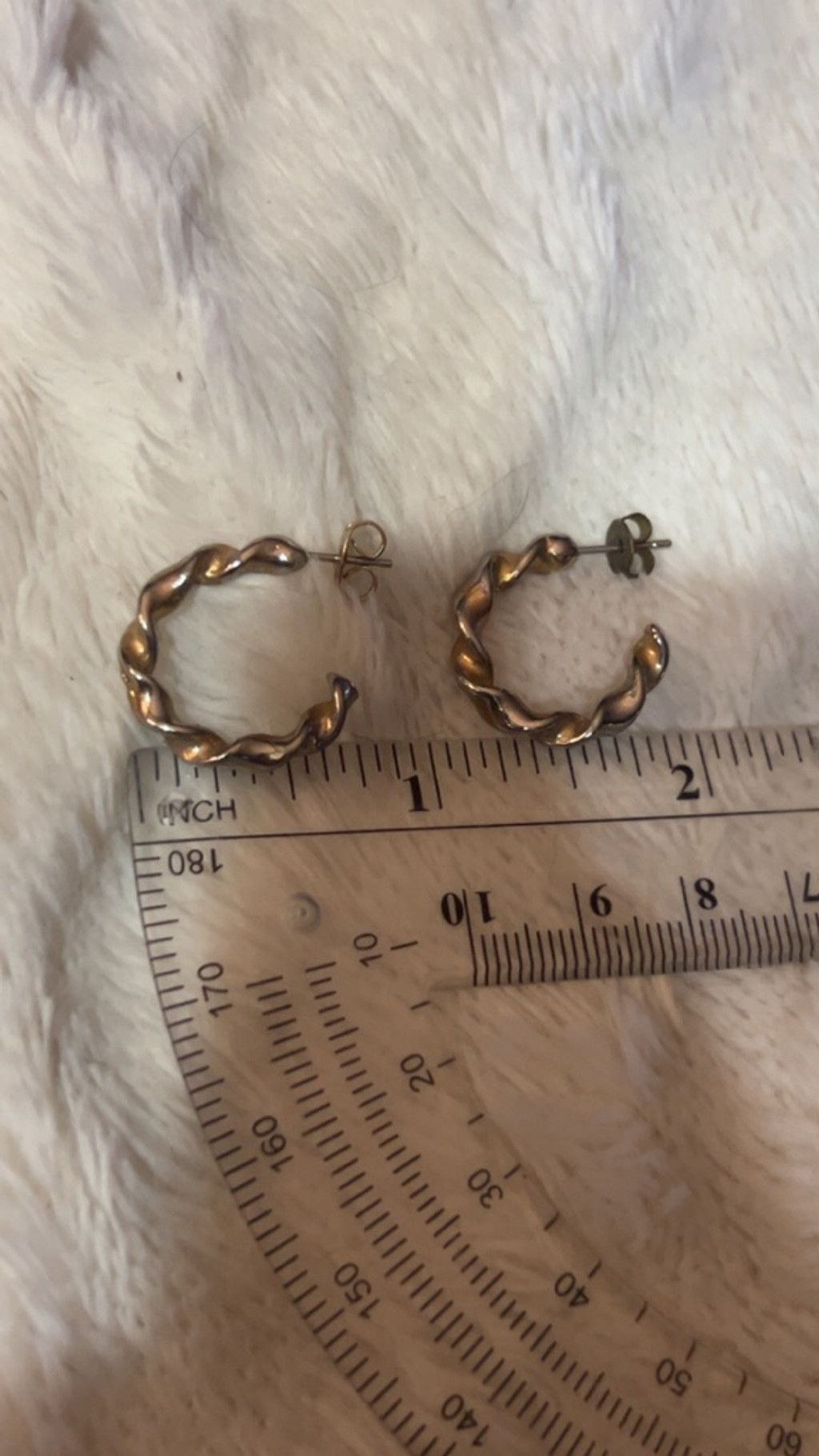 The Unbranded Brand Women's Unbranded Twisted Hoop Earrings One Size Gold Silver Size ONE SIZE - 2 Thumbnail