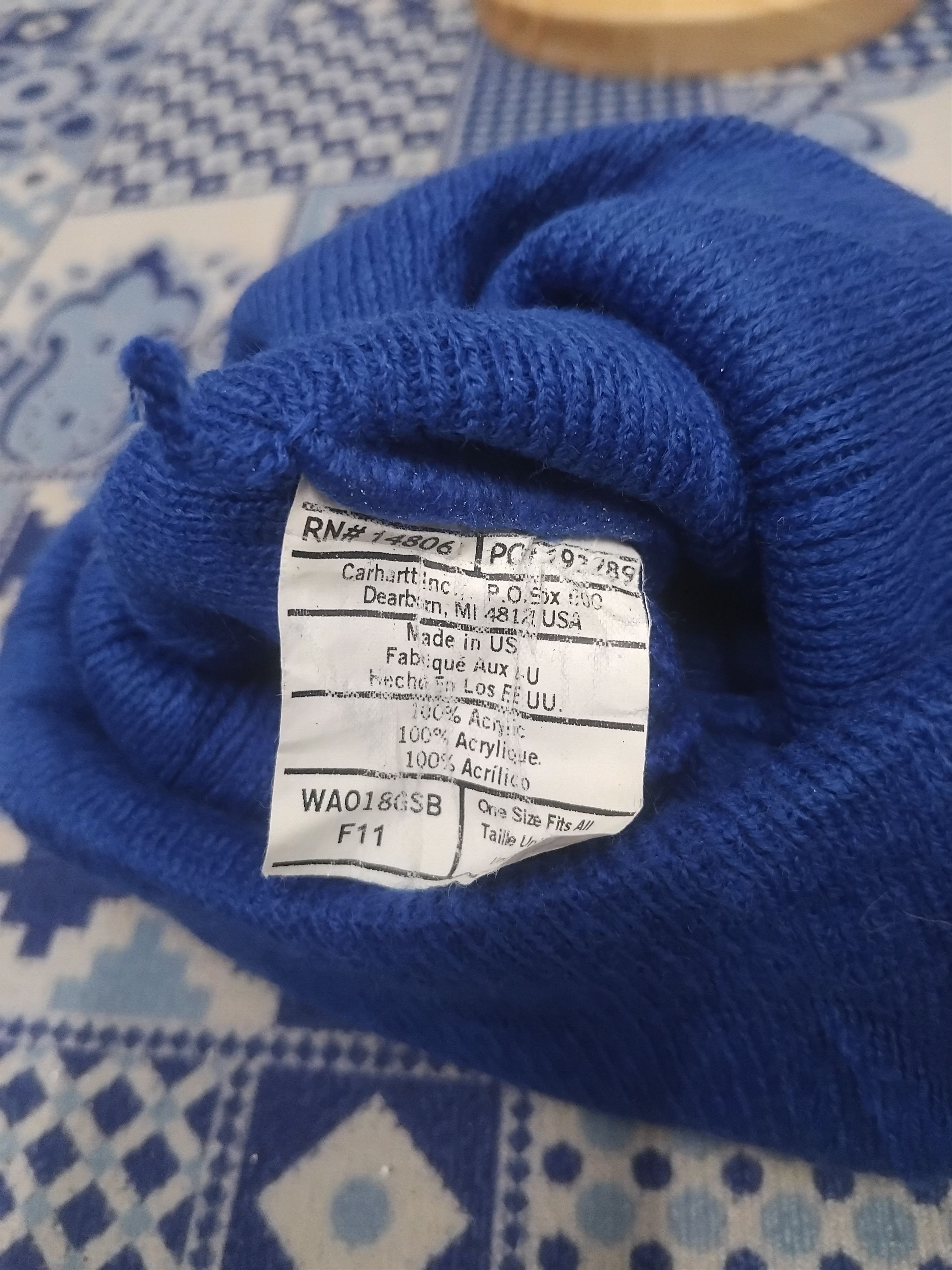 💥Carhatt blue colour beanie