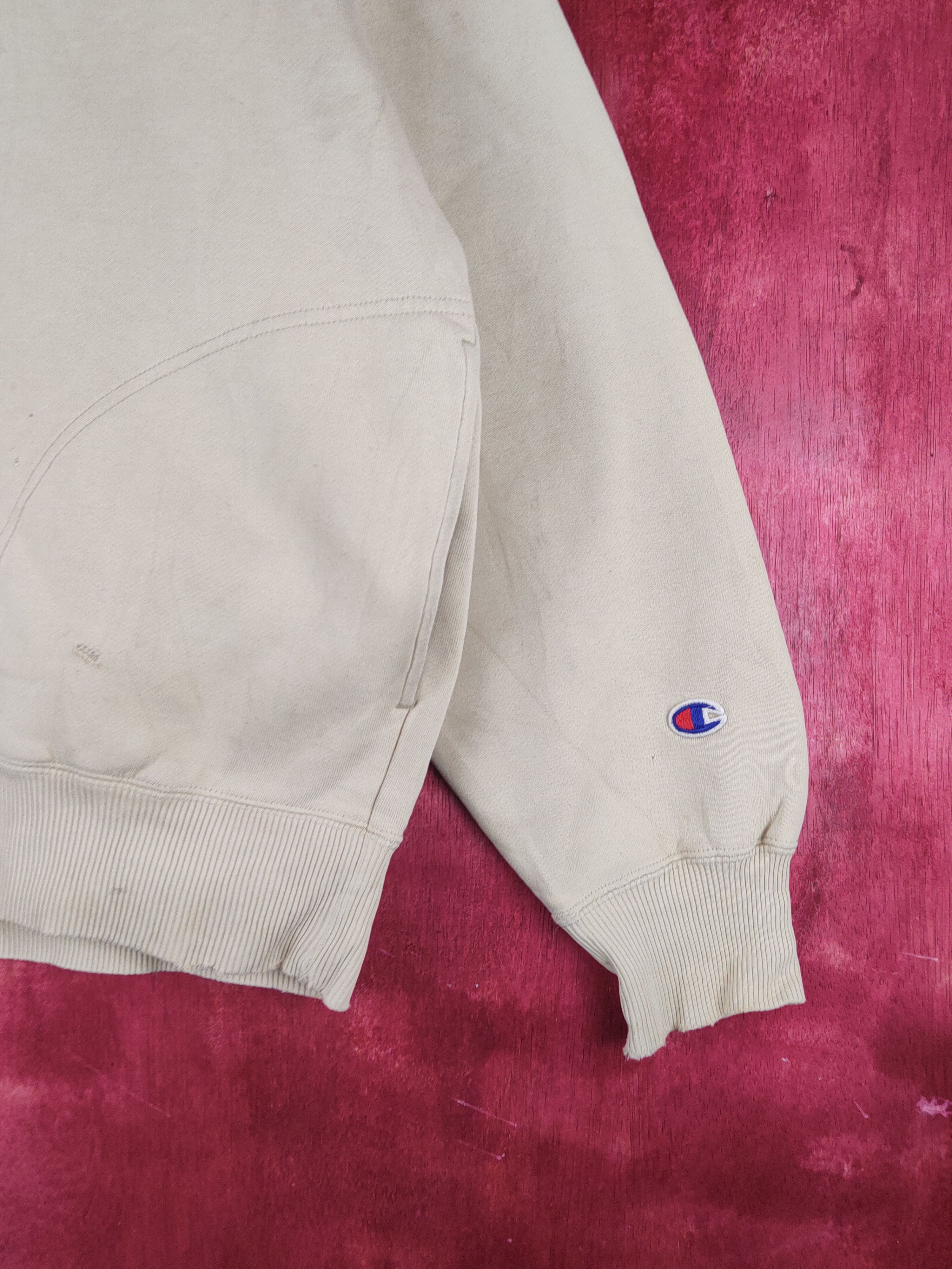 Champion × Japanese Brand × Vintage Champion Cream Hoodie Sweaters vintage #S1559 Size US M / EU 48-50 / 2 - 9 Thumbnail