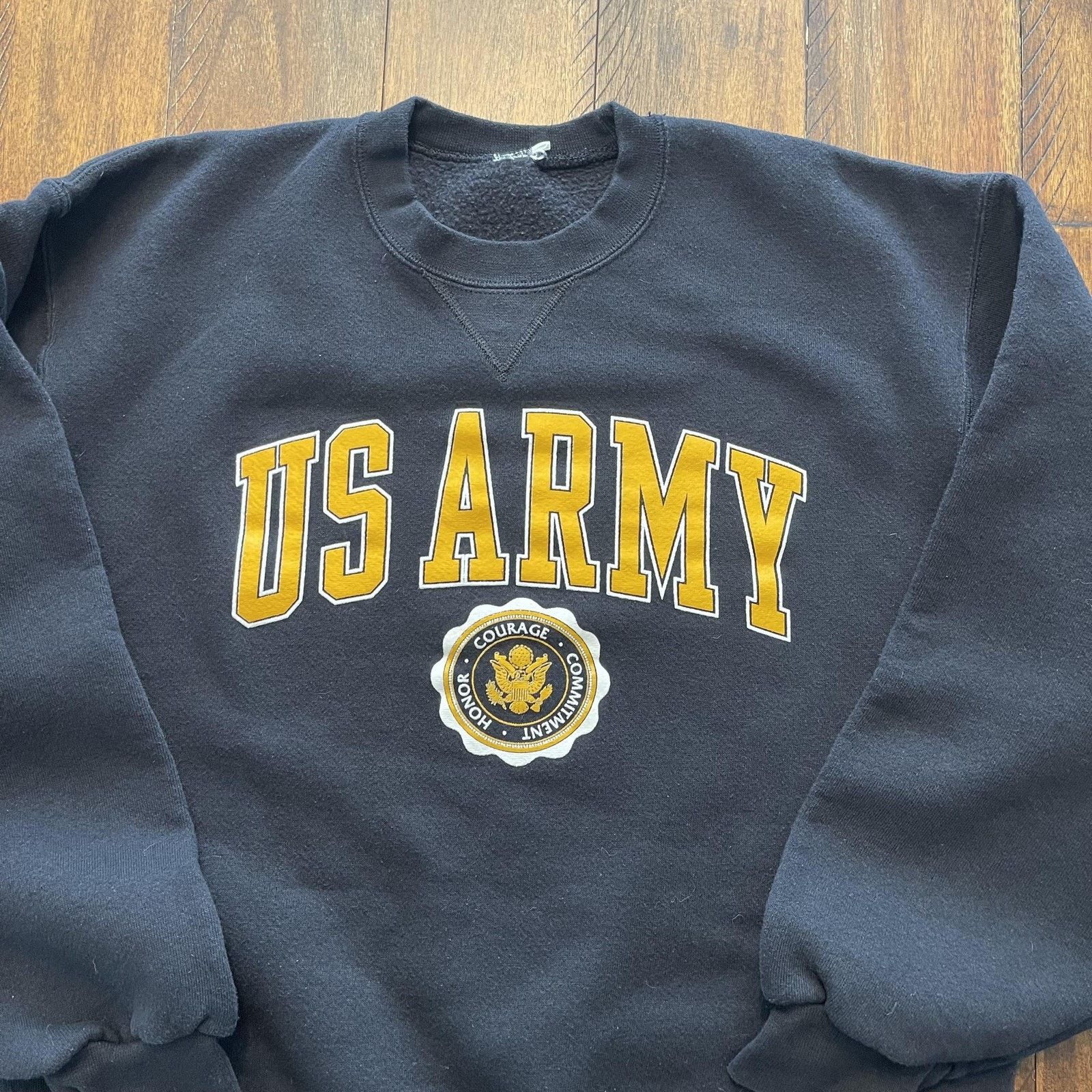 Jerzees US Army Sweatshirt Mens XL Crewneck Pullover Honor Courage Size US L / EU 52-54 / 3 - 3 Thumbnail