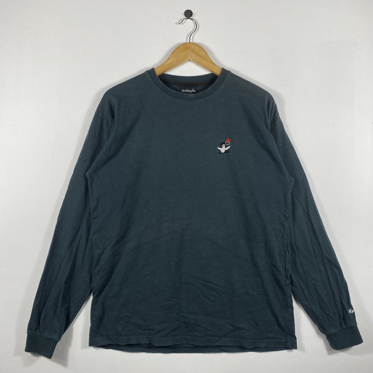 Japanese Brand MARK GONZALES I Havent Eatean In Weeks Longsleeve Tee Shirt Size US M / EU 48-50 / 2 - 3 Thumbnail