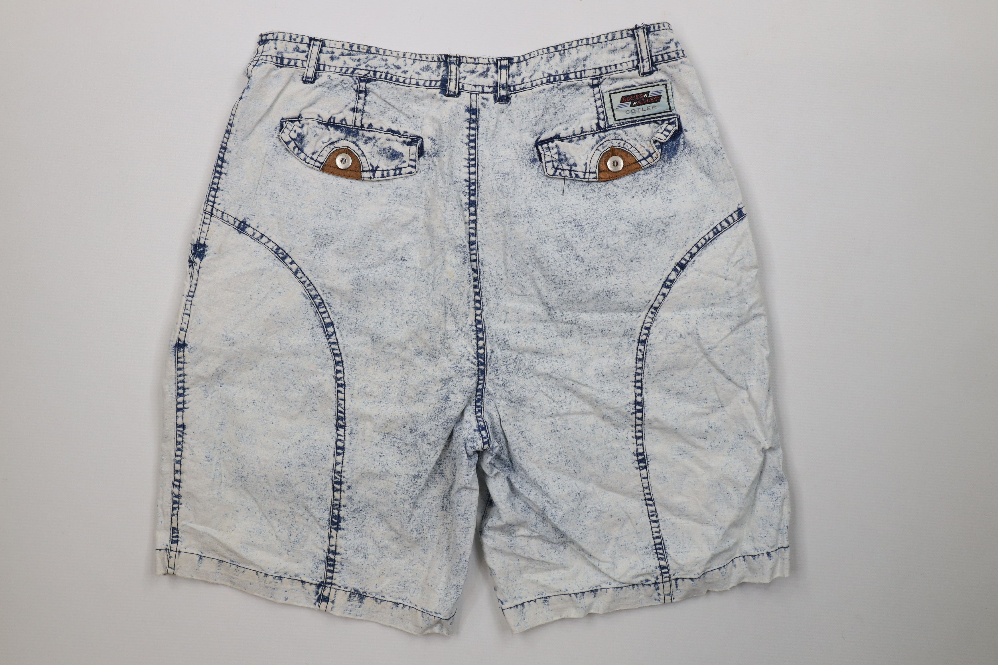 Vintage Vintage 80s 90s Streetwear Acid Wash Skateboard Shorts Size US 32 / EU 48 - 10 Thumbnail