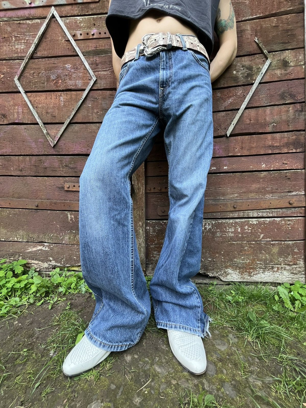Handmade Handmade custom Levi’s denim jeans reworked flared pants Size US 32 / EU 48 - 15 Thumbnail