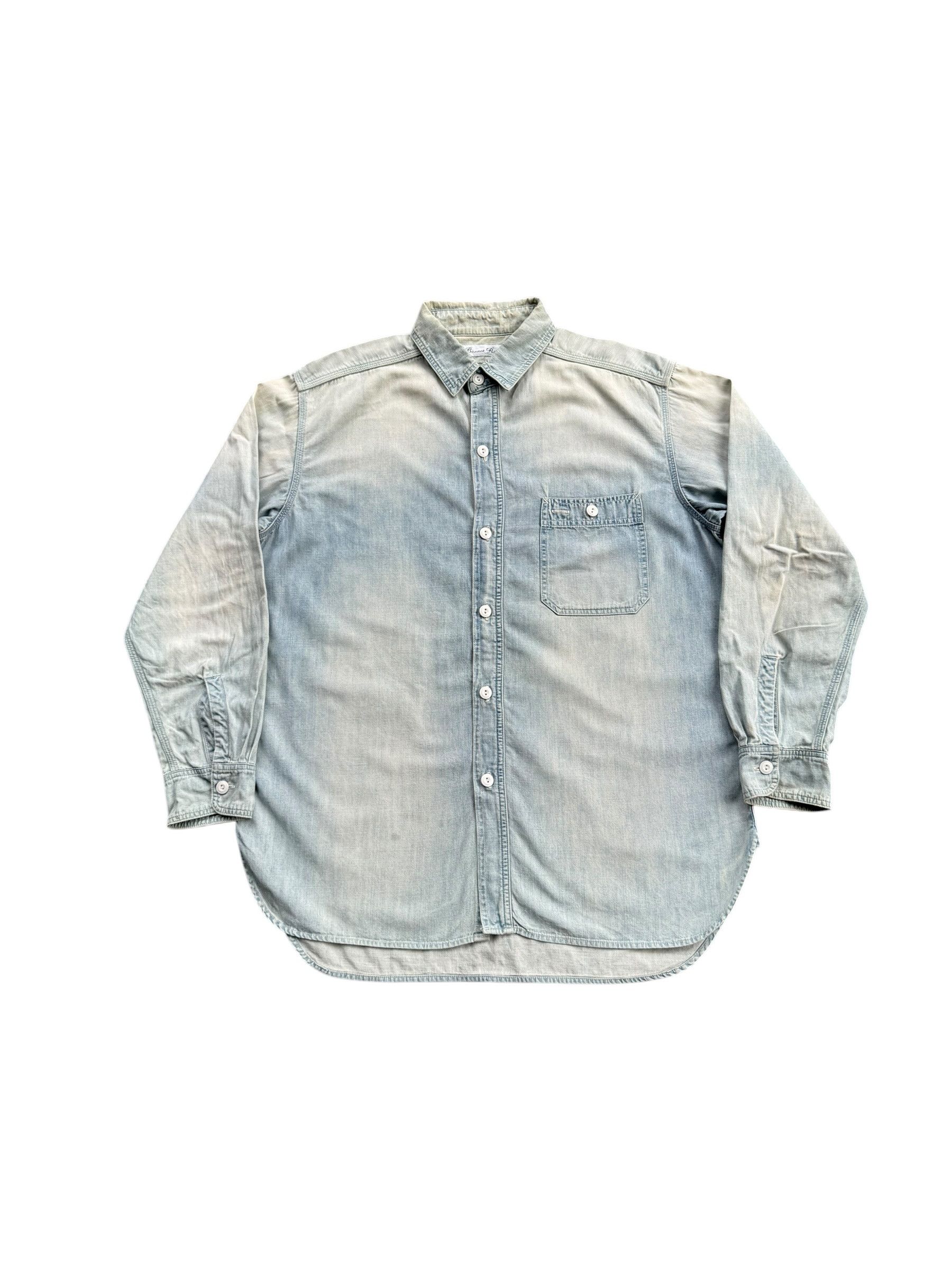 Japanese Brand Banner Barrett Sun Faded Shirt Size US L / EU 52-54 / 3 - 1 Thumbnail