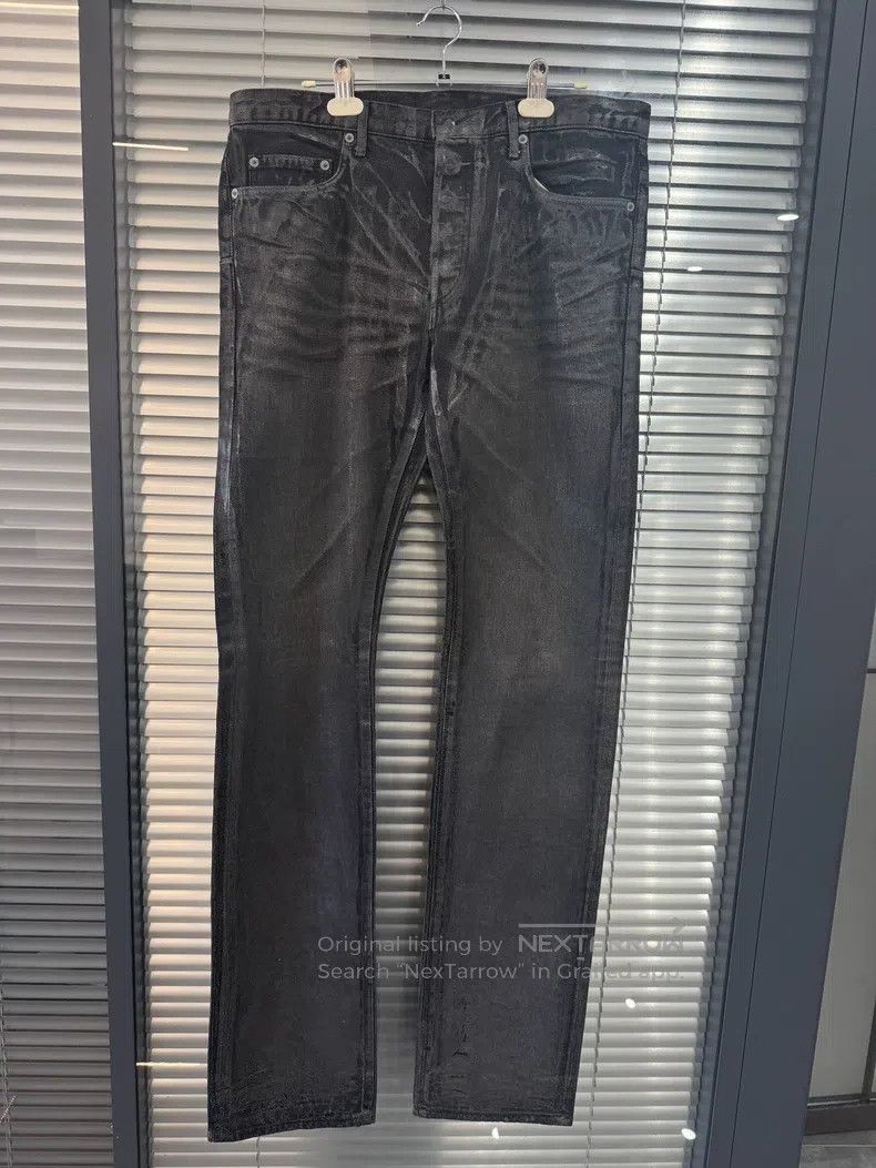 Dior Dior Black Vinyl Claw Jeans Size US 32 / EU 48 - 2 Thumbnail