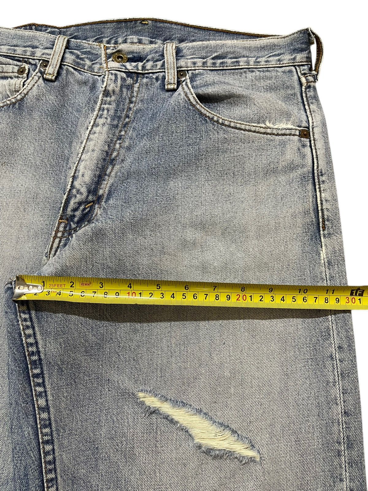 Levi's Vintage 80s Levis 503 Blue Faded Wash Distress Baggy Jeans Size US 32 / EU 48 - 15 Thumbnail