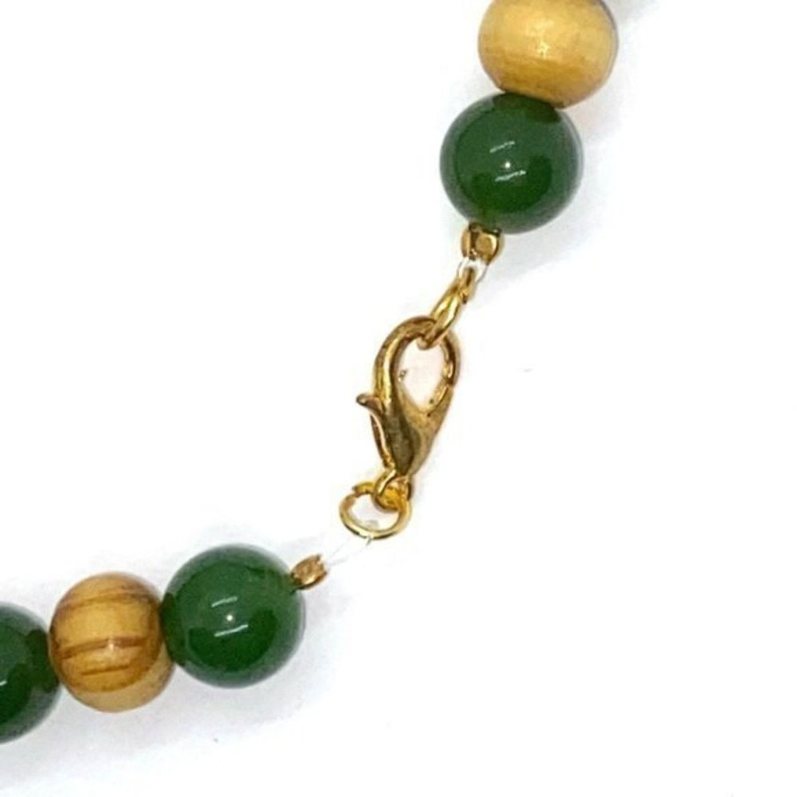 Handmade Handmade Beaded Wood & Green Elephant Necklace Size ONE SIZE - 3 Thumbnail