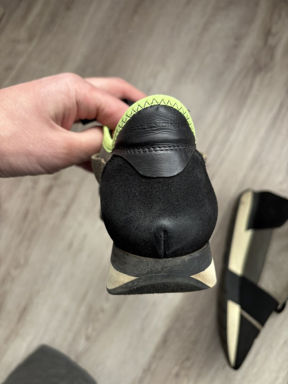 Balenciaga Balenciaga Tri Color Leather and Suede Race Runner Size 38 Size US 8 / IT 38 - 17 Thumbnail
