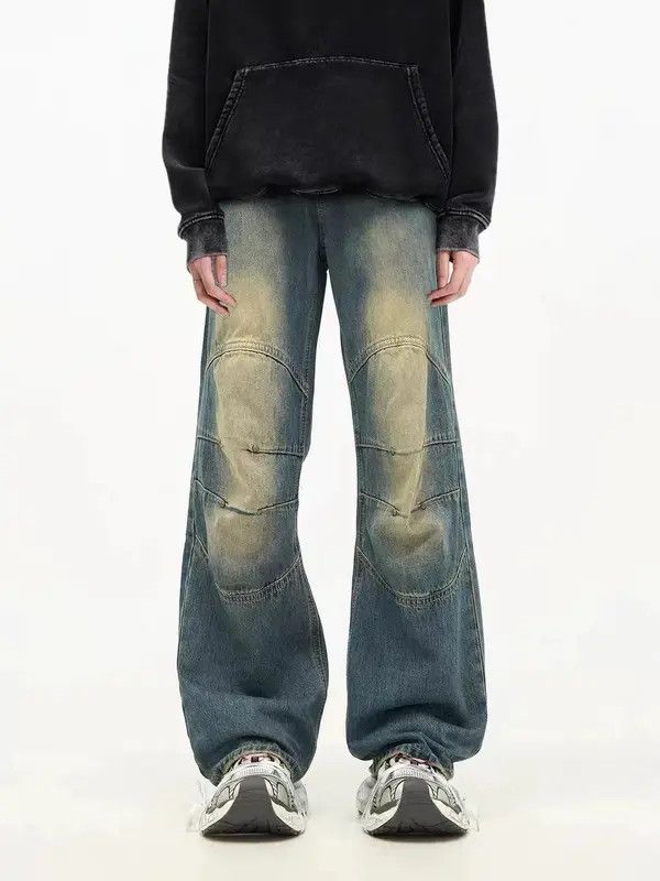 VIBE Retro distressed washed studded jeans Size US 32 / EU 48 - 1 Thumbnail