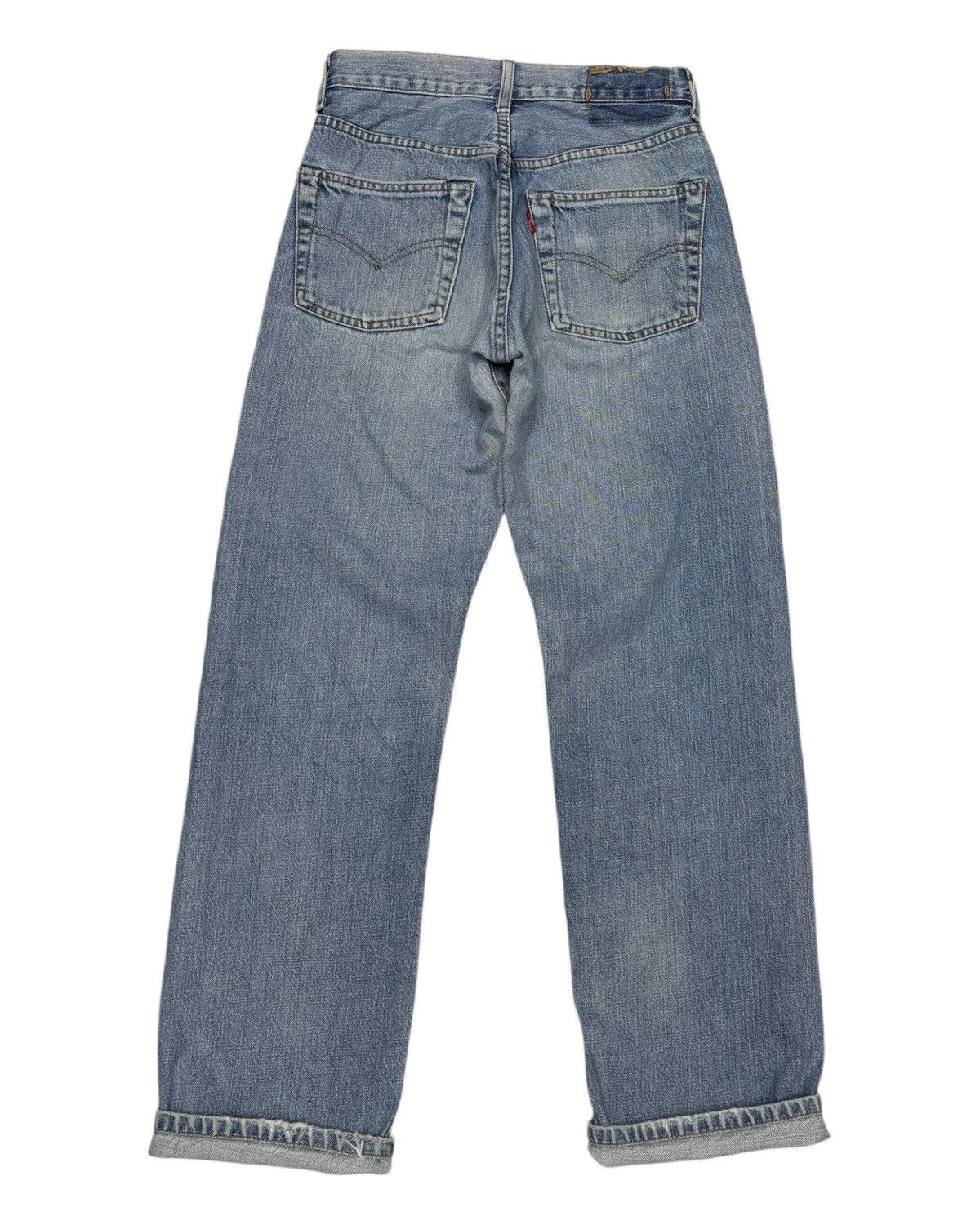 Levi's Vintage Levis 502 Big E Selvedge Redline Distressed Denim Size 26" / US 2 / IT 38 - 2 Thumbnail