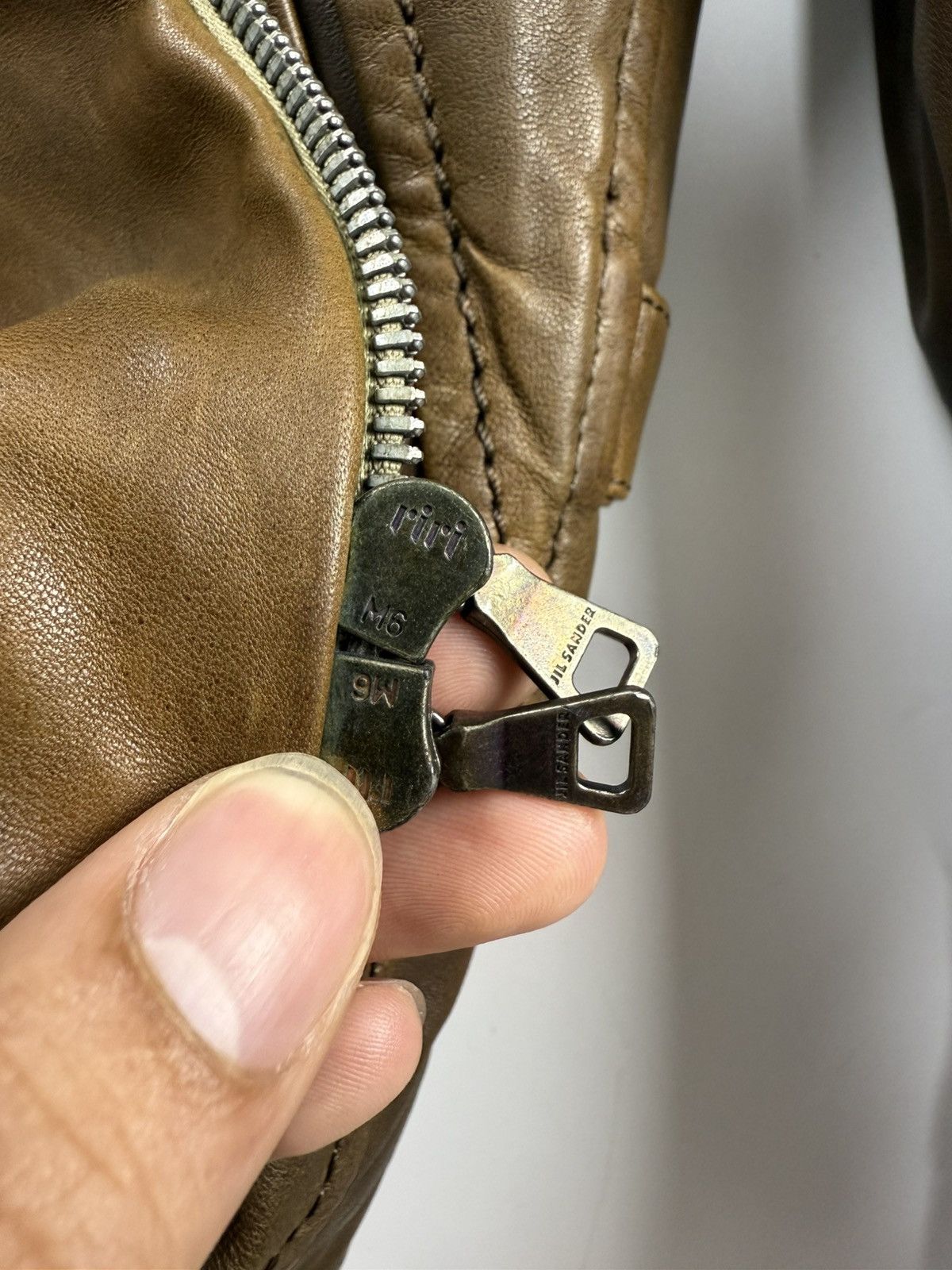 Jil Sander x Raf Simons Zip Leather Jacket