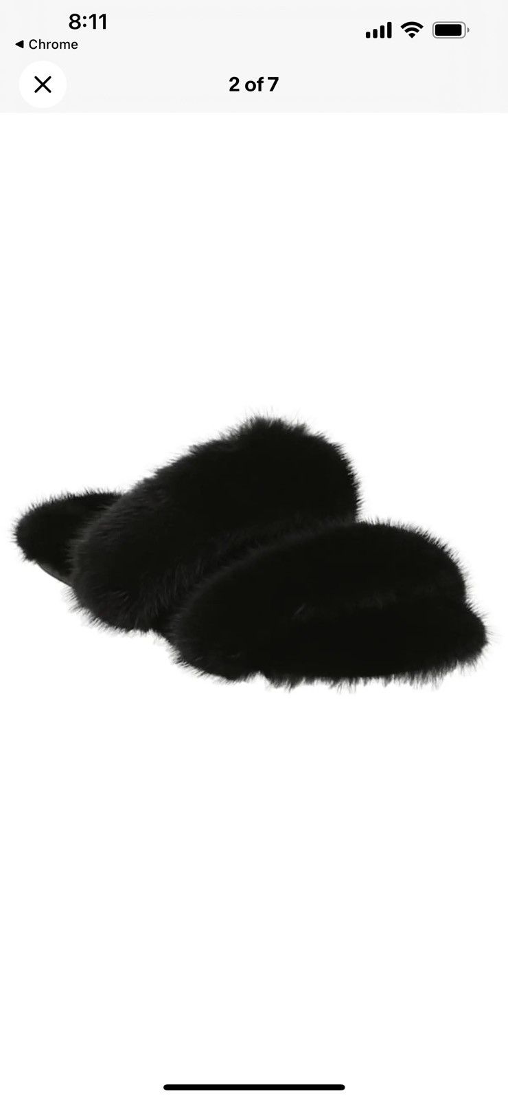 image of Saint Laurent Paris Saint Laurent Mink Fur Sandals. 44/11.$1490, Men's