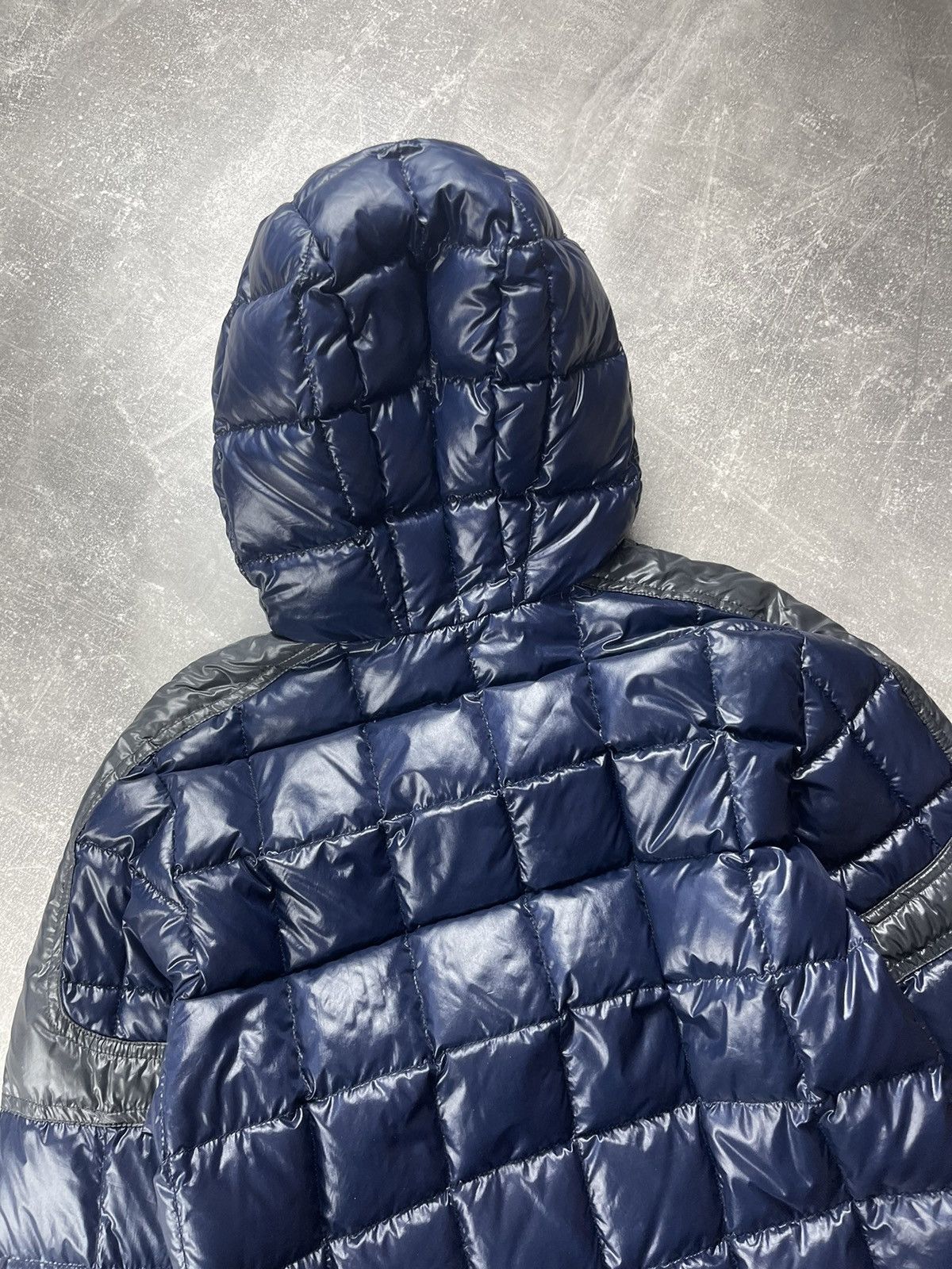 Duvetica Duvetica Hooded Goose Down Puffer Jacket Navy Blue Size 52 Size US L / EU 52-54 / 3 - 10 Thumbnail