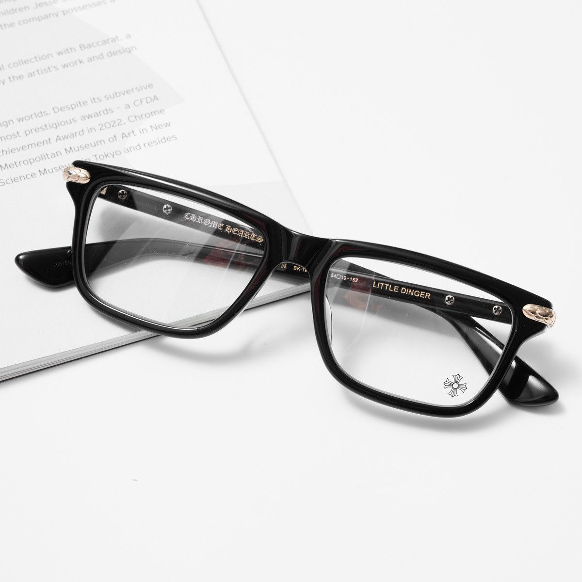 Chrome Hearts CHROME HEARTS LITTLE DINGER BLACK- 18KGP GLASSES Size ONE SIZE - 6 Thumbnail