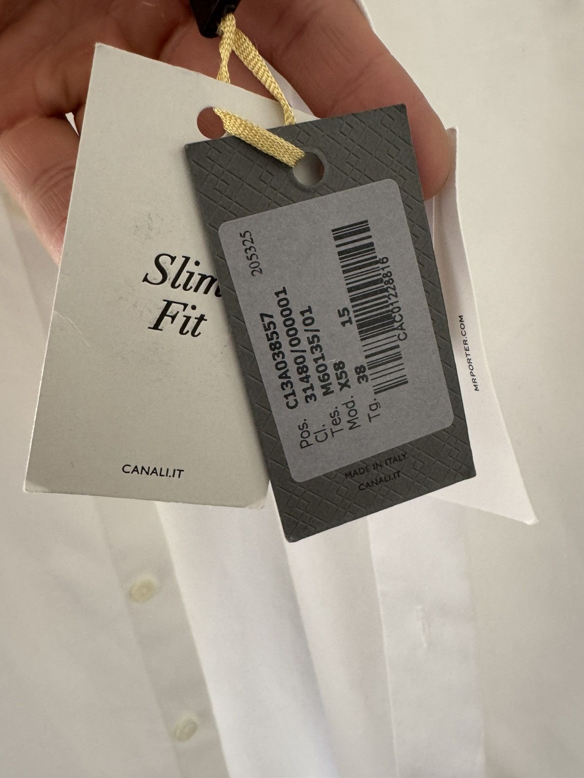 Canali Canali white dress shirt Size US S / EU 44-46 / 1 - 3 Thumbnail