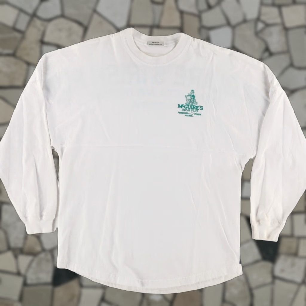 ESPIRIT Spirit Jersey McGuire's Irish Pub Solid Long Sleeve T-Shirt White Men's M Size US M / EU 48-50 / 2 - 1 Thumbnail