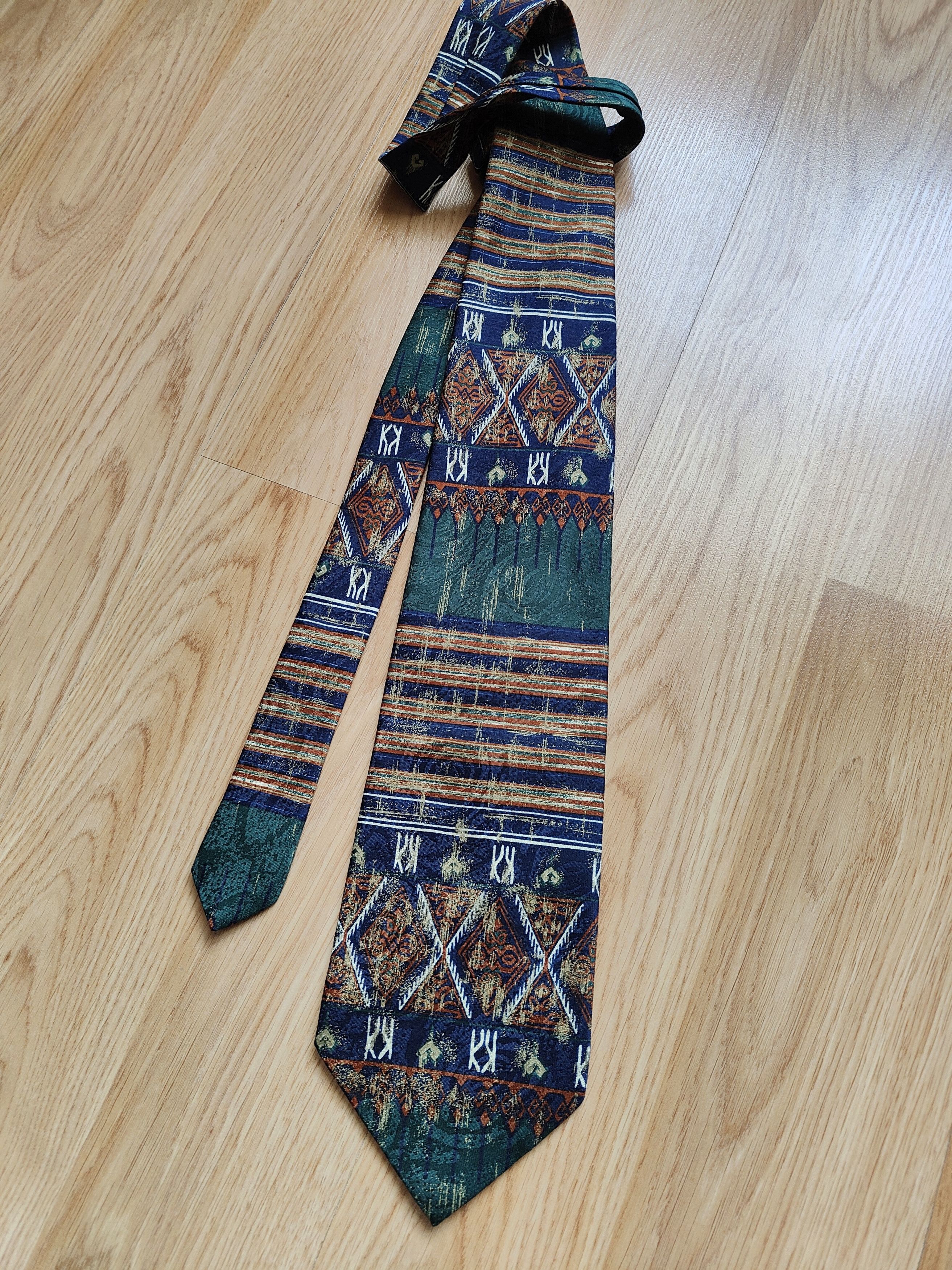 Hardy Amies Vintage Hardy Amies Tie Silk Italy Tie Hardy Amies Size ONE SIZE - 2 Thumbnail