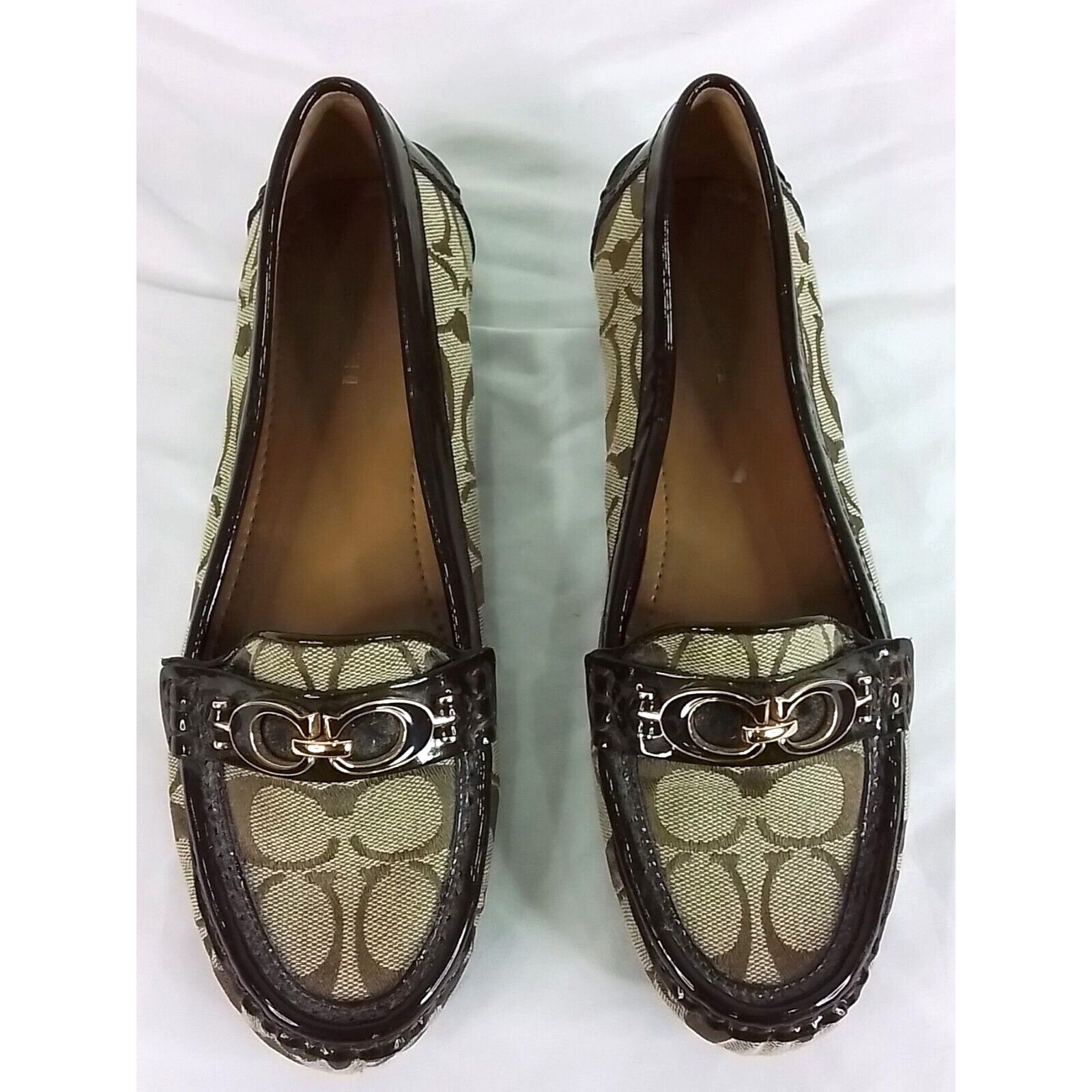 Coach Coach Loafers Women's Size 6.5 B Fortunata Signature Brown Size US 6.5 / IT 36.5 - 2 Thumbnail