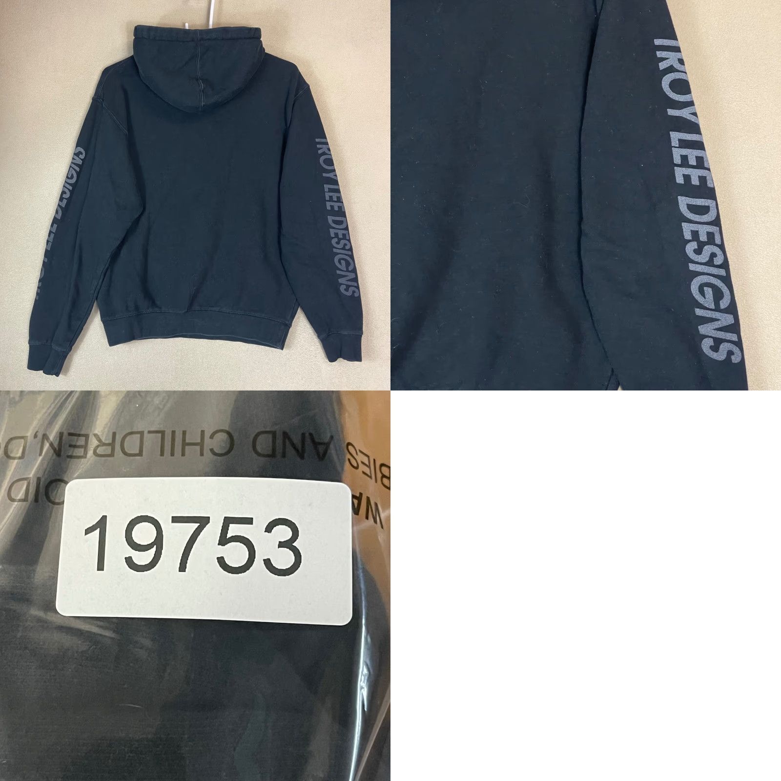 Vintage Troy Lee Designs Hoodie Black Fastest Racers Graphic Sweatshirt S Size US S / EU 44-46 / 1 - 8 Thumbnail