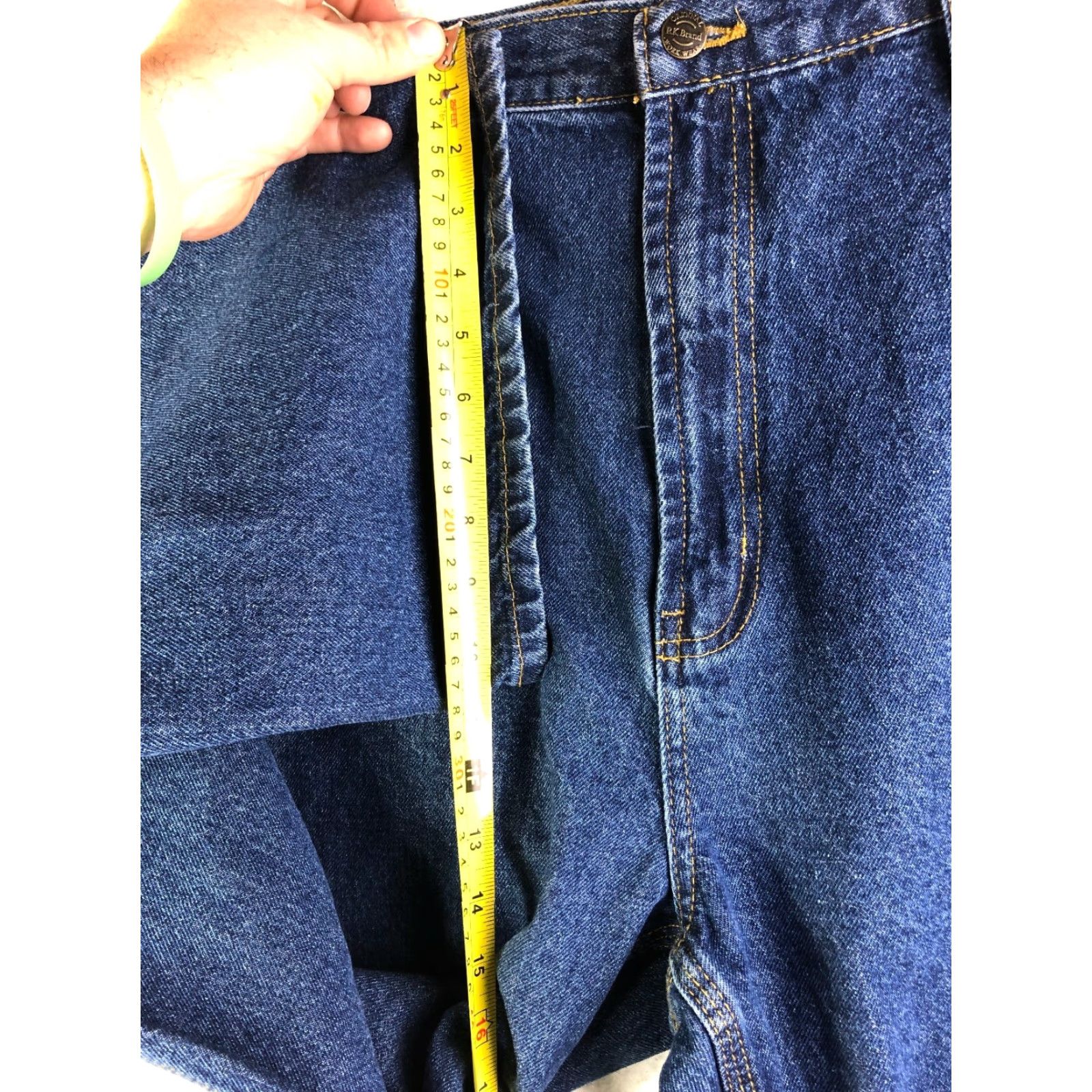 J Brand RK Brand Mid Rise Straight Leg Mens Size 48x32 Blue Denim Carpenter Jeans Size US 32 / EU 48 - 6 Thumbnail