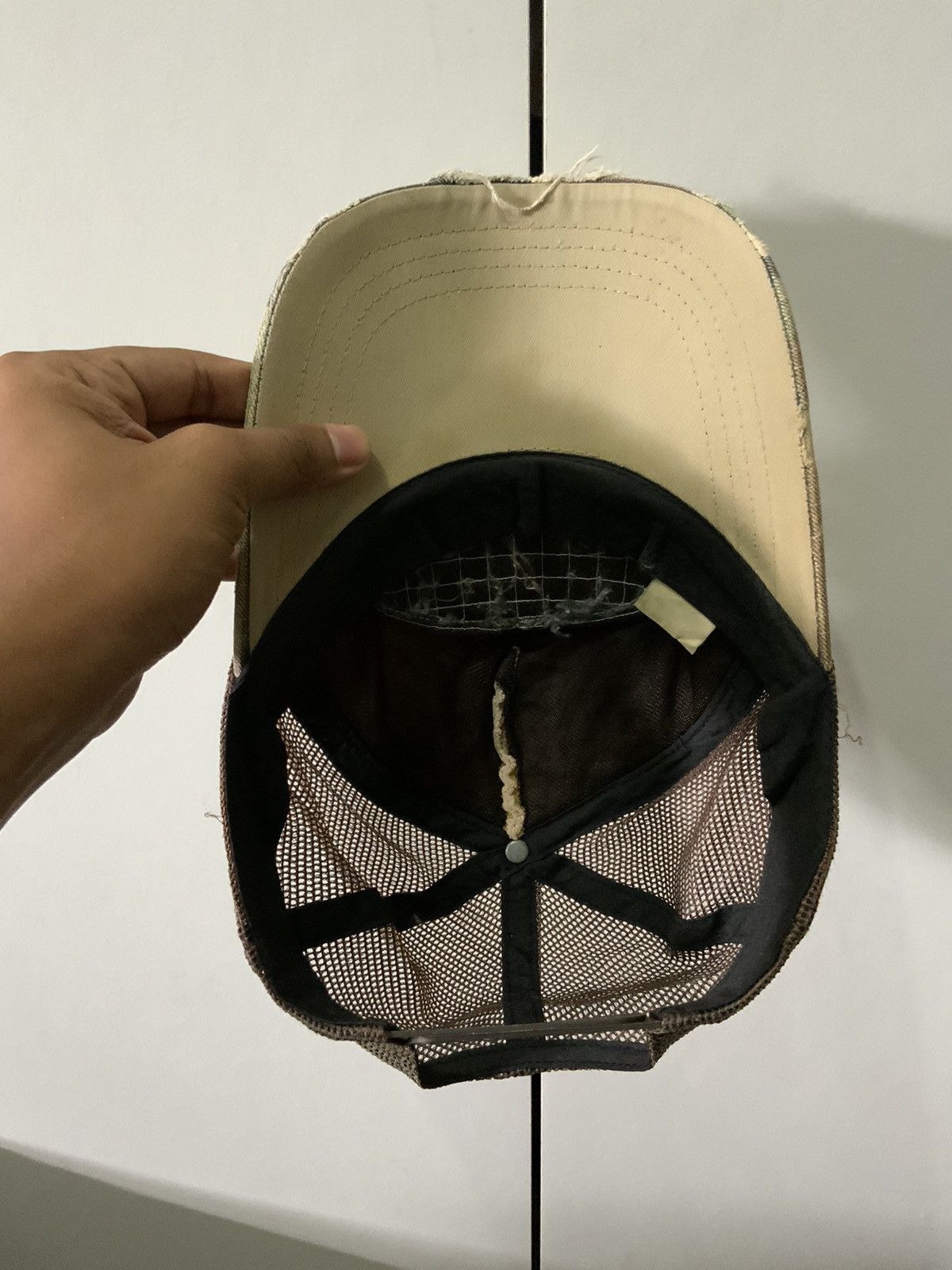 Japanese Brand Rock the Party Camoflauge Distressed Woodland Trucker Hat Size ONE SIZE - 9 Thumbnail