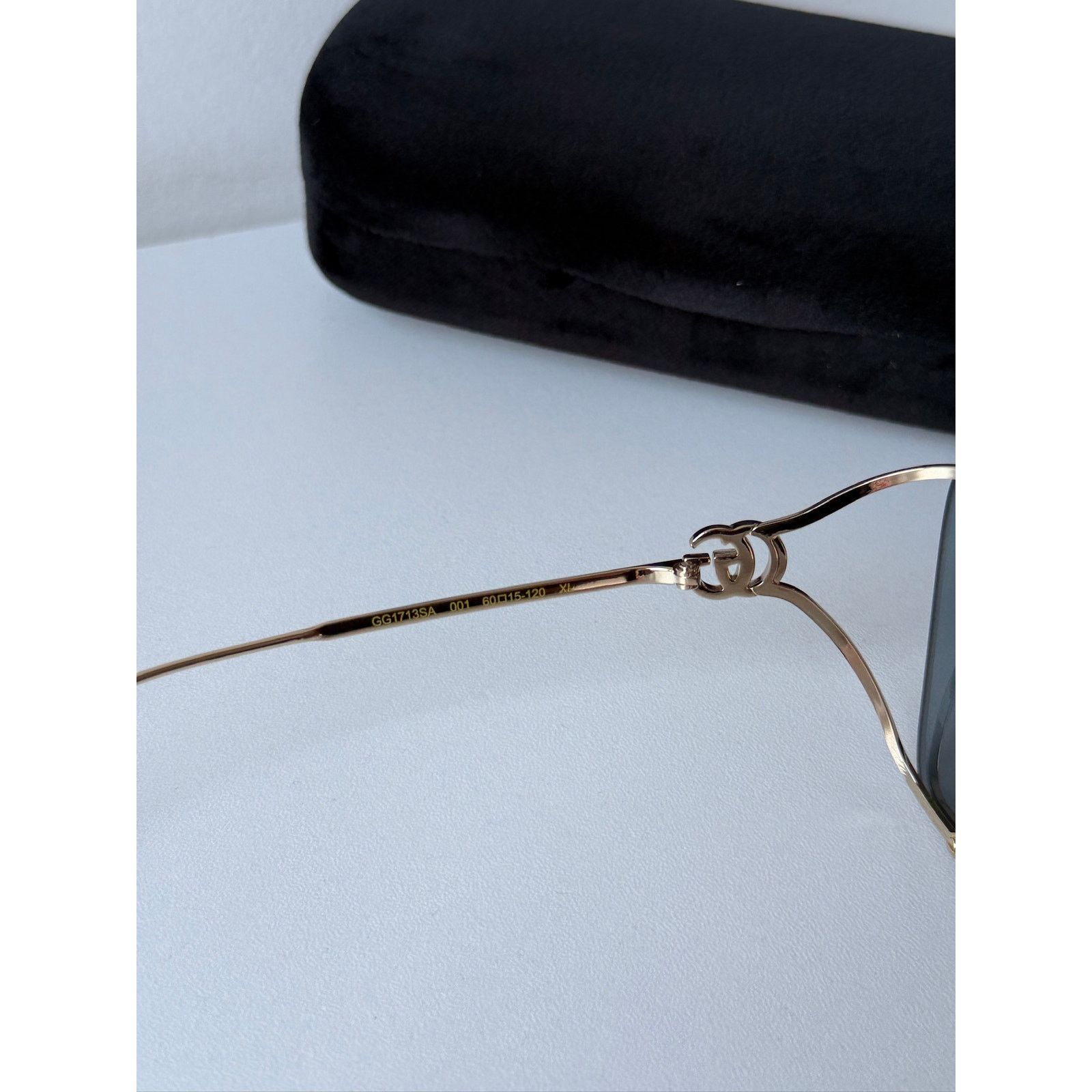 Gucci NEW Gucci GG1713SA Rimless Oversized Square Sunglasses $695 Size ONE SIZE - 7 Thumbnail