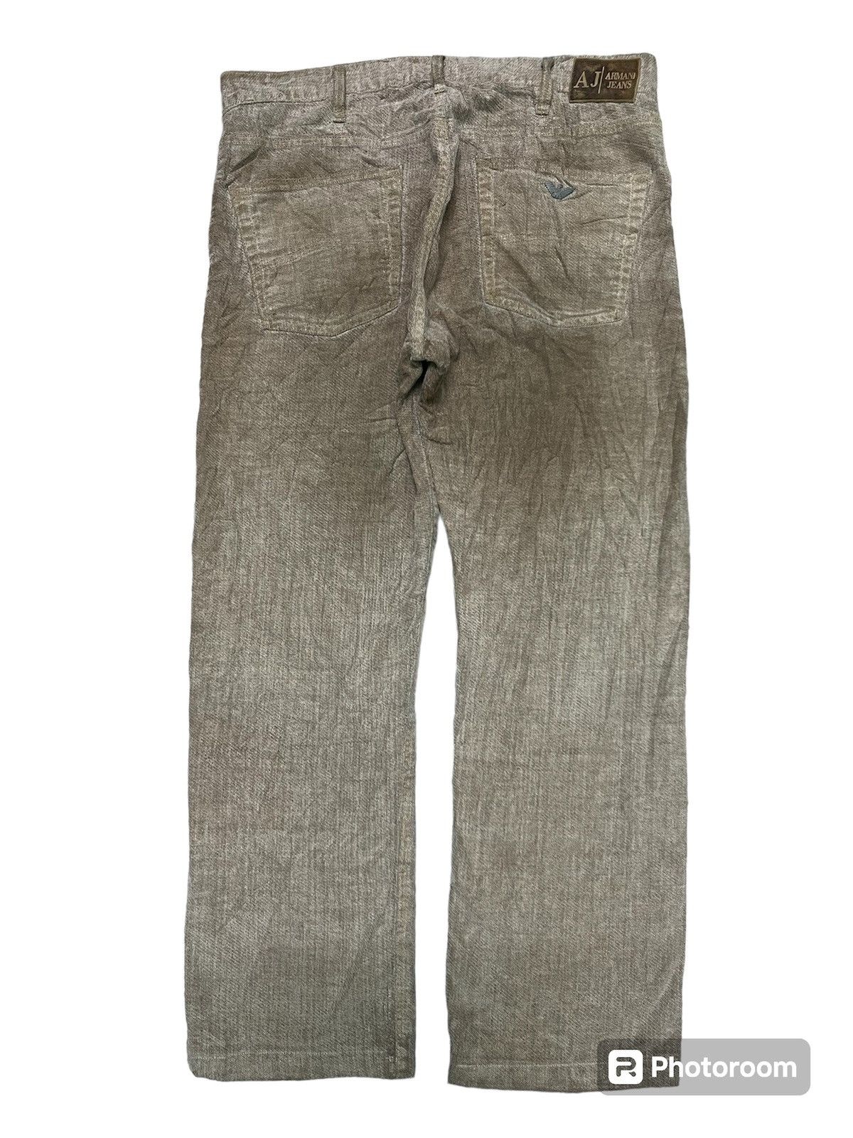 Emporio Armani 90s EMPORIO ARMANI MUD WASH DENIM JEANS RARE DESIGN Size US 34 / EU 50 - 2 Thumbnail