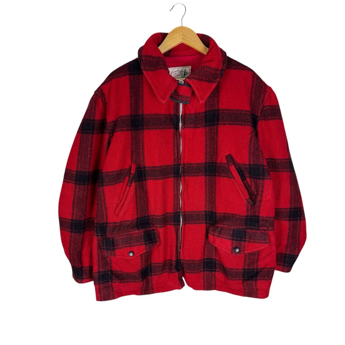 Vintage ☀️VINTAGE 50s LAND O SPORTS BUFFALO PLAIDS WOOL JACKET Size US L / EU 52-54 / 3 - 2 Thumbnail