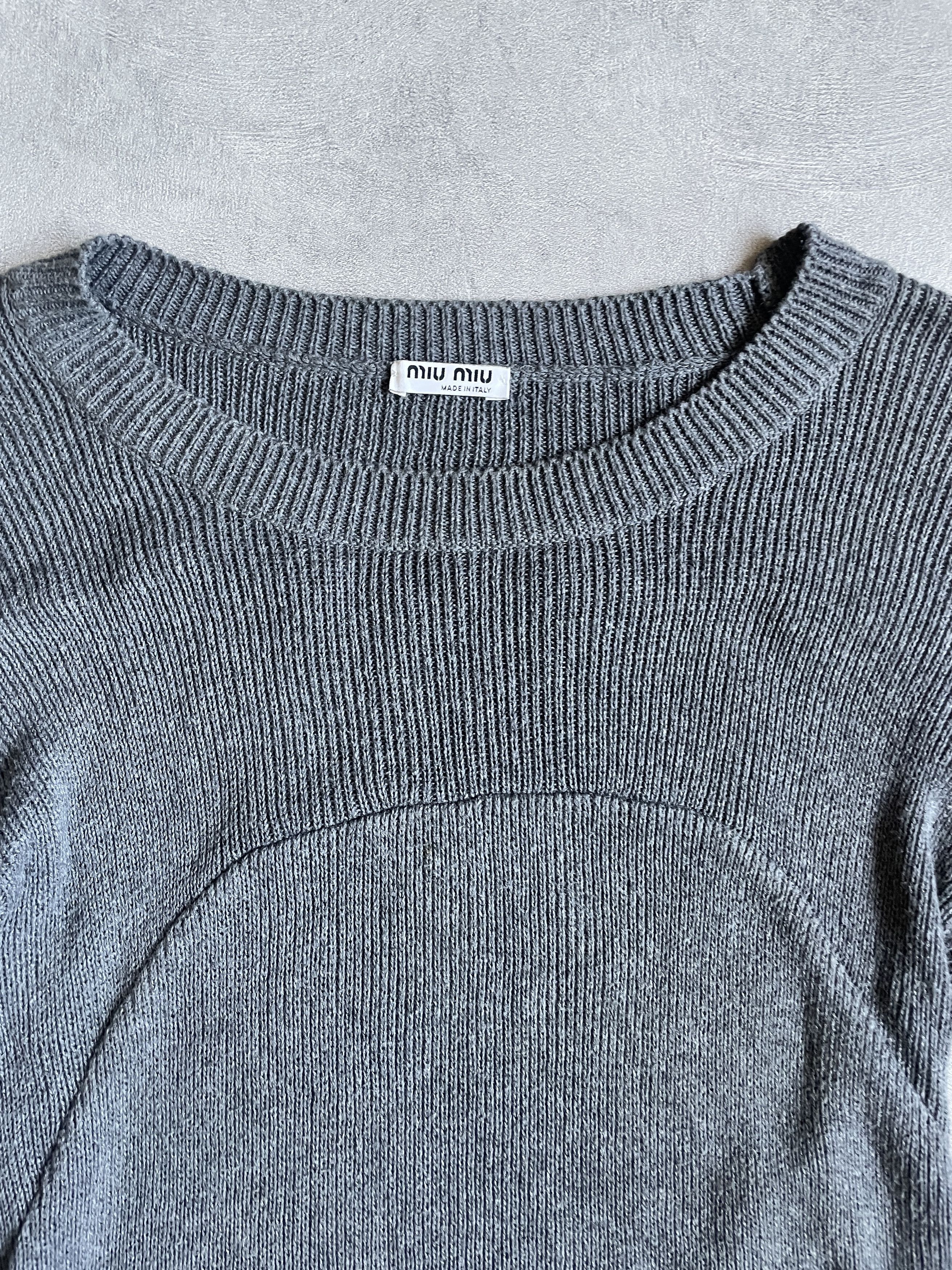 Miu Miu Miu Miu FW 2006 balloon sleeve mohair knit micro dress Size S / US 4 / IT 40 - 10 Thumbnail