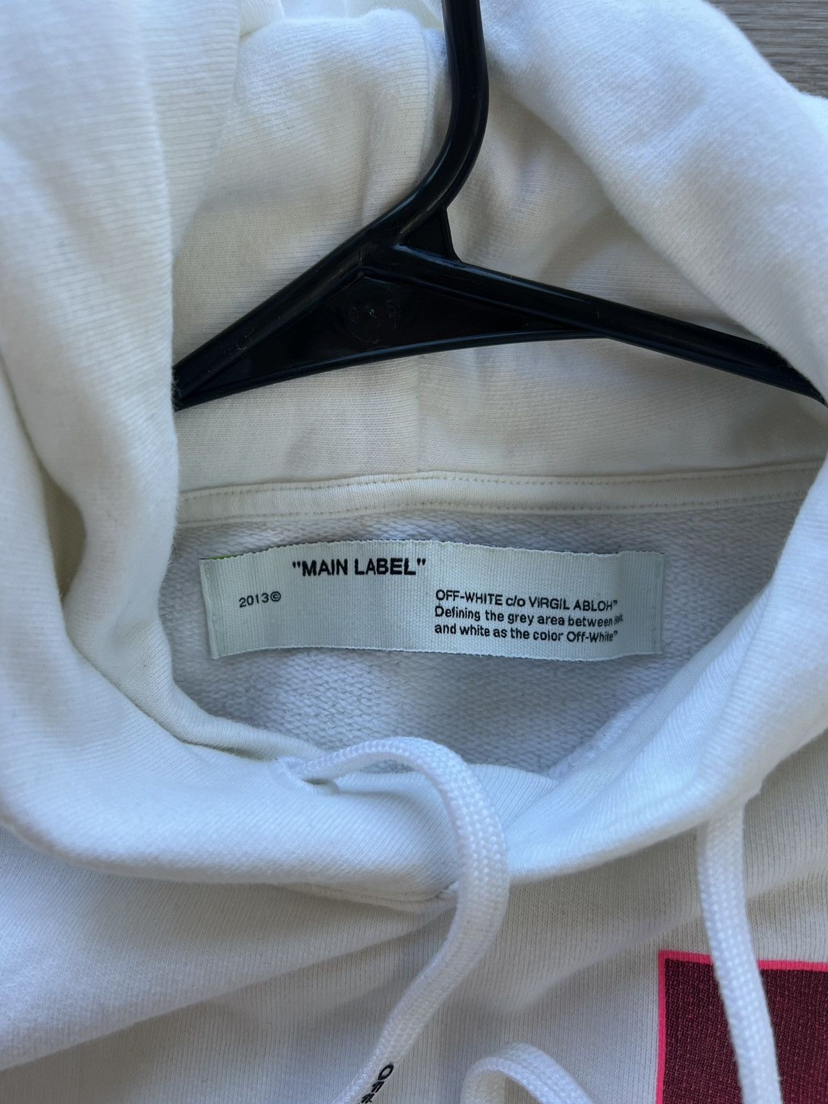 Off-White Off-White Pink/White Cotton Print Incompiuto Hoodie Size US S / EU 44-46 / 1 - 4 Thumbnail