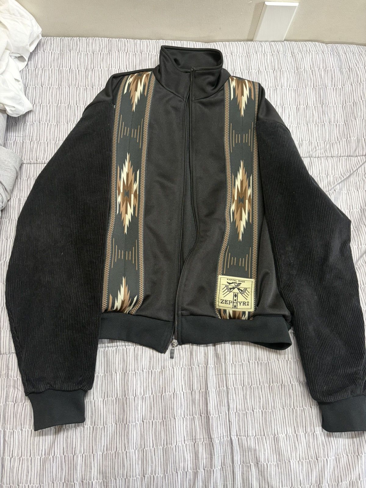 Kapital SMOOTH JERSEY KOCHI & ZEPHYR TRACK JACKET BLACK SIZE 2 Size US M / EU 48-50 / 2 - 1 Thumbnail