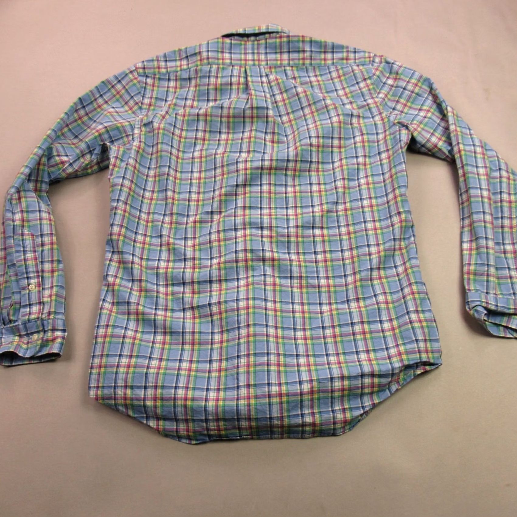 Polo Ralph Lauren Ralph Lauren Shirt Mens Medium Plaid Long Sleeve Button Front Lightweight Casual Size US M / EU 48-50 / 2 - 6 Thumbnail