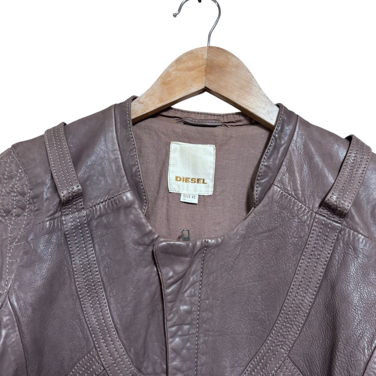 Diesel Diesel leather Biker Jacket Graphic Lining Size XS / US 0-2 / IT 36-38 - 5 Thumbnail