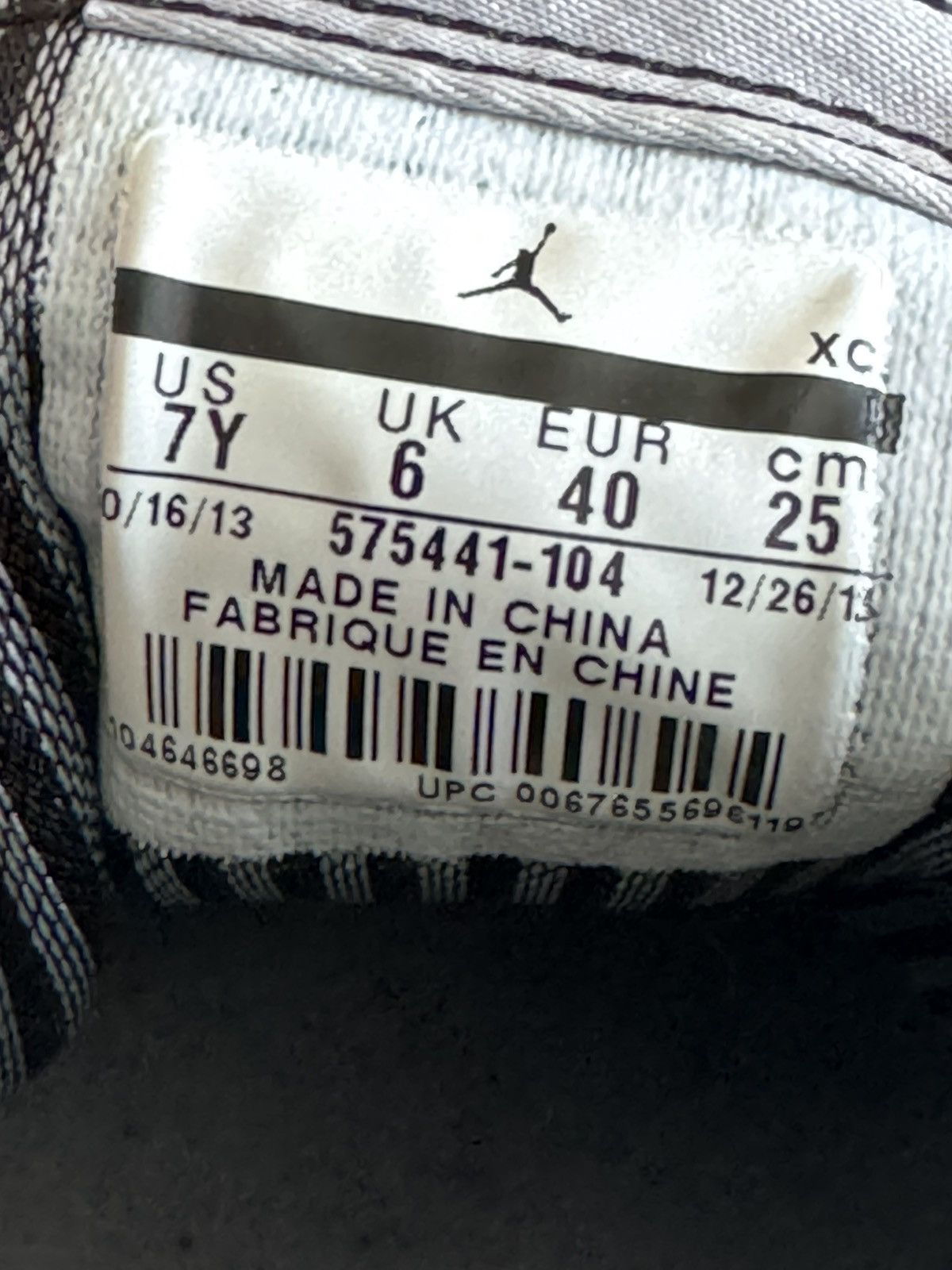 Nike Jordan 1 baron Gs Size 7y Size US 7 / EU 40 - 7 Thumbnail