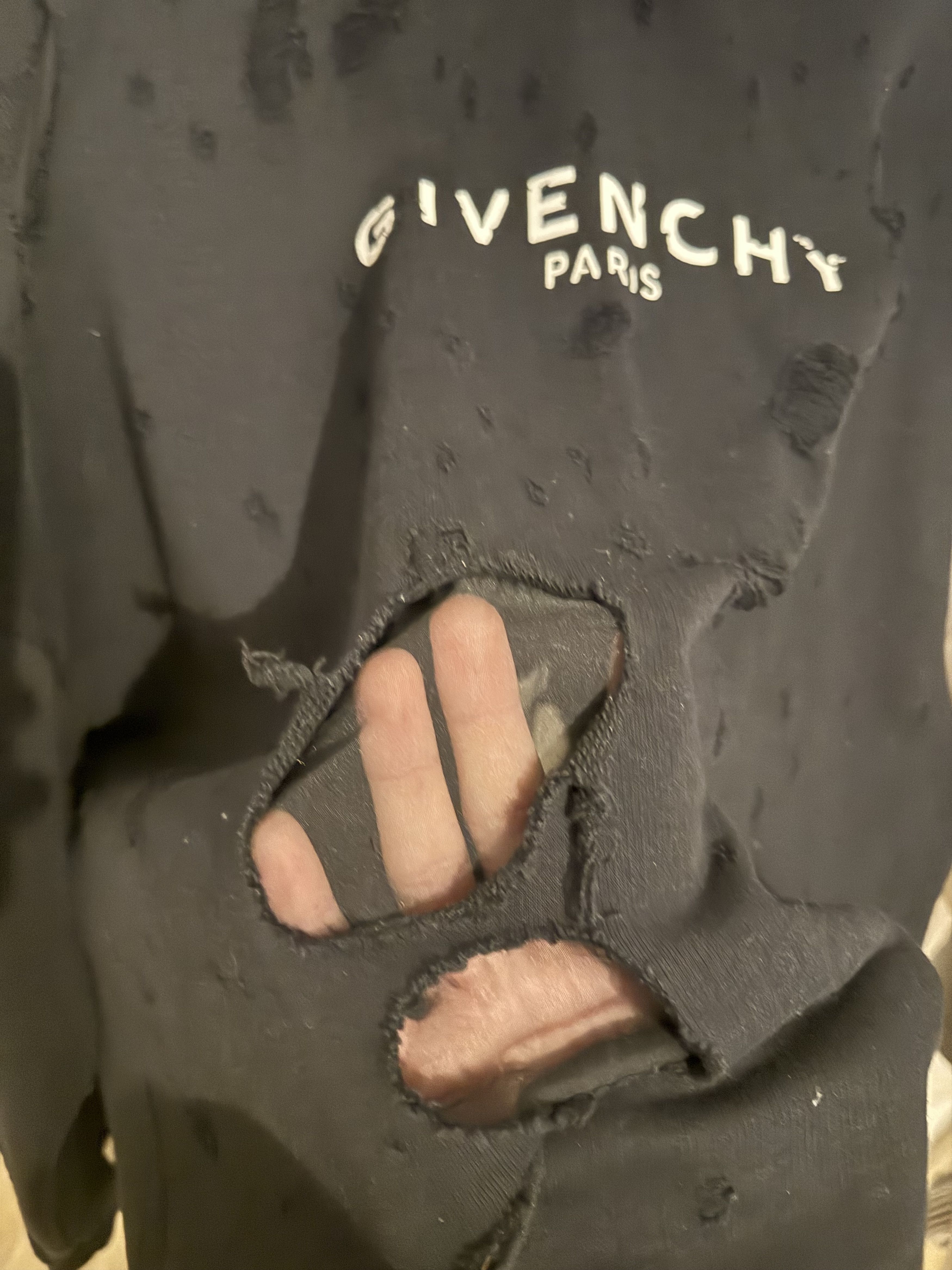 Givenchy Givenchy holes hoodie Size US XXL / EU 58 / 5 - 4 Thumbnail