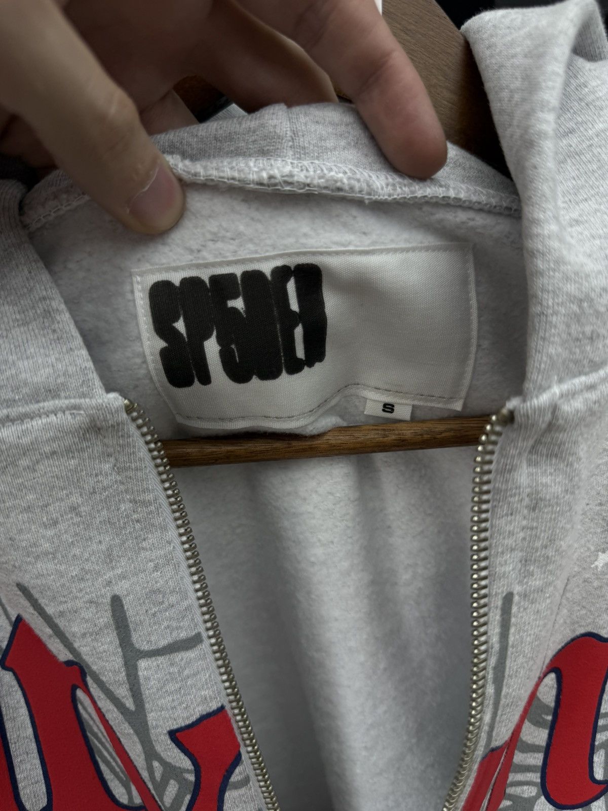 Sp5der Sp5der Worldwide Atlanta Grey Zip Hoodie Size Small (NEW) Size US S / EU 44-46 / 1 - 6 Thumbnail