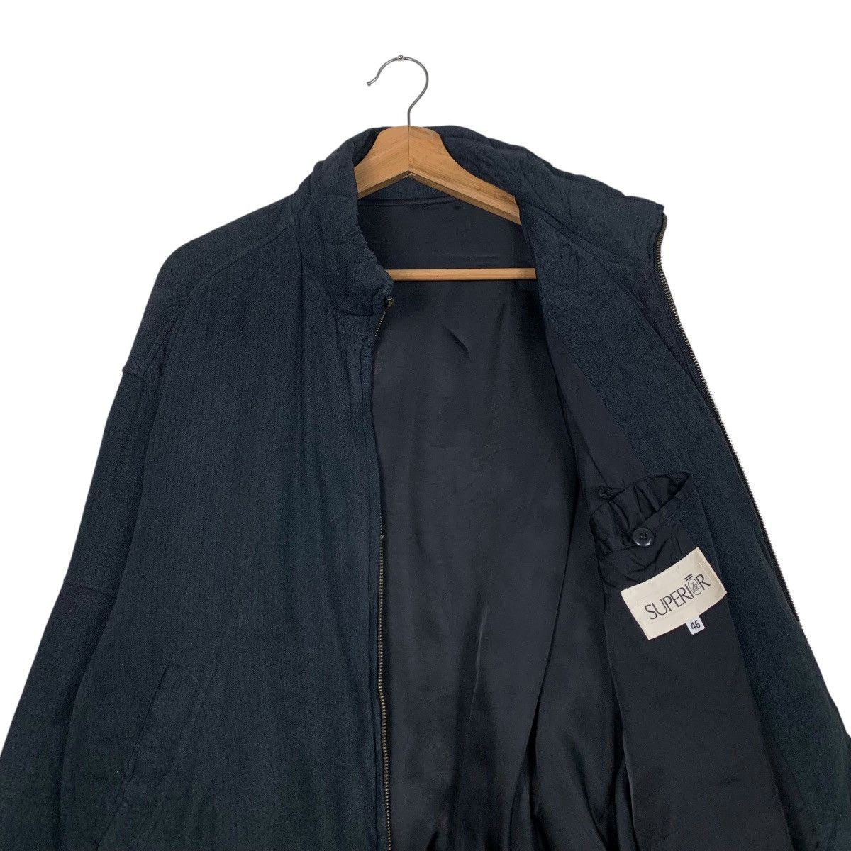 Japanese Brand SUPERIOR Embroidery Big Logo Work Casual Jacket #2371-C106 Size US L / EU 52-54 / 3 - 10 Thumbnail